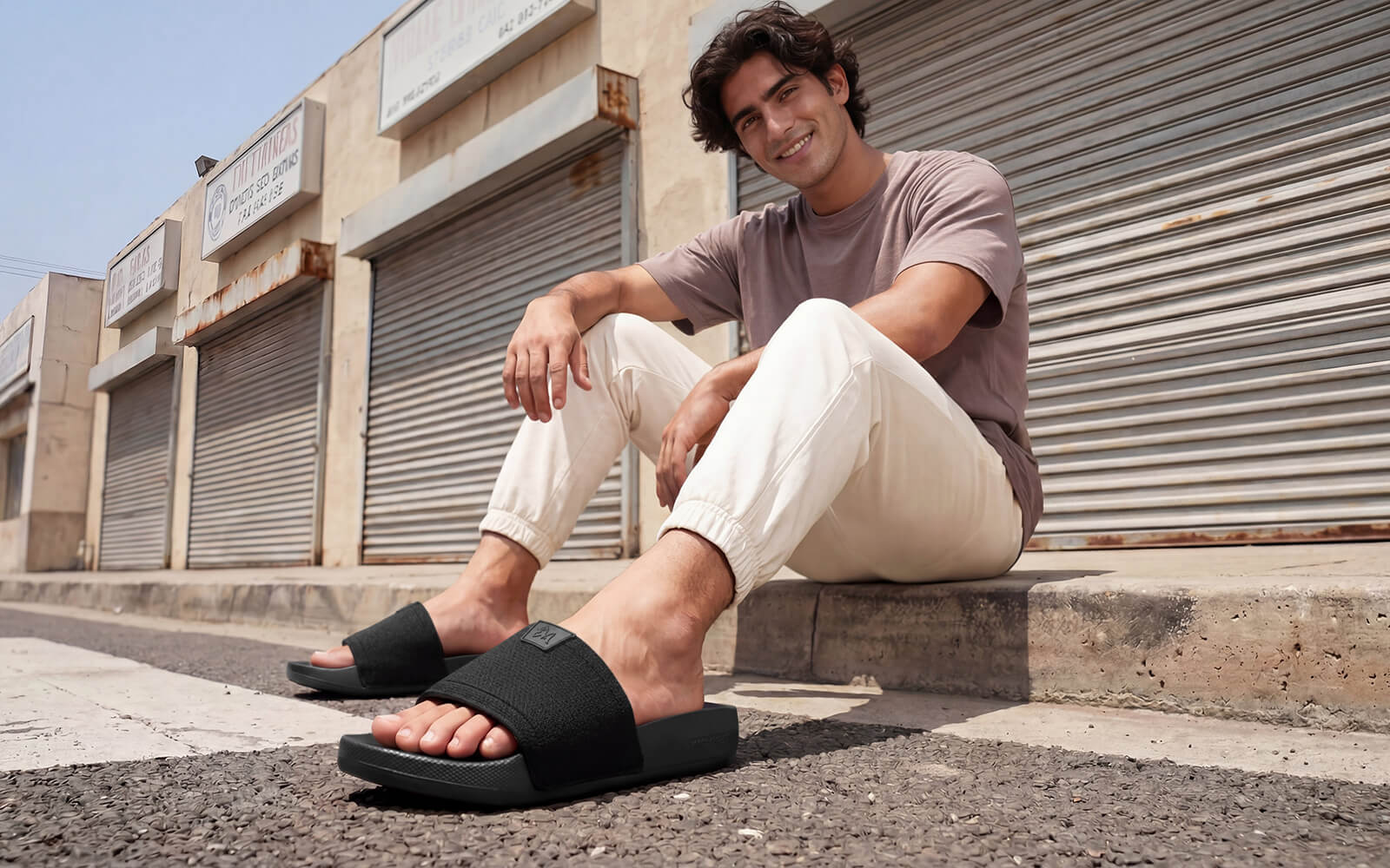 High Sprout Glideway Slides For Men : Black - Image 8
