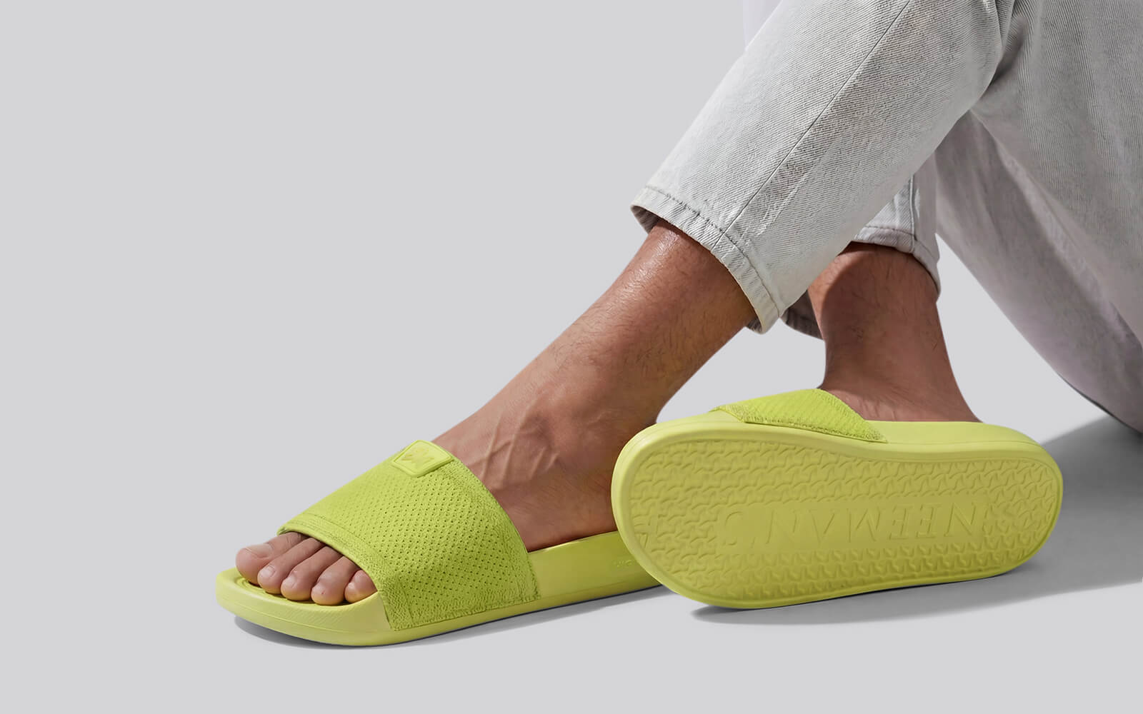 High Sprout Glideway Slides For Men : Lime - Image 6