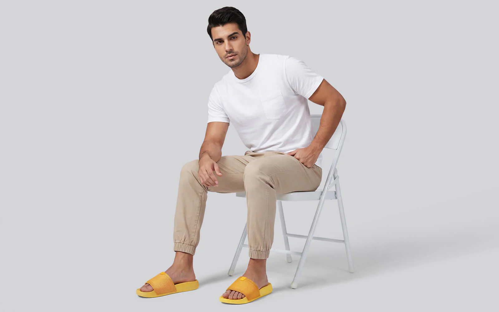 High Sprout Glideway Slides For Men : Yellow - Image 8