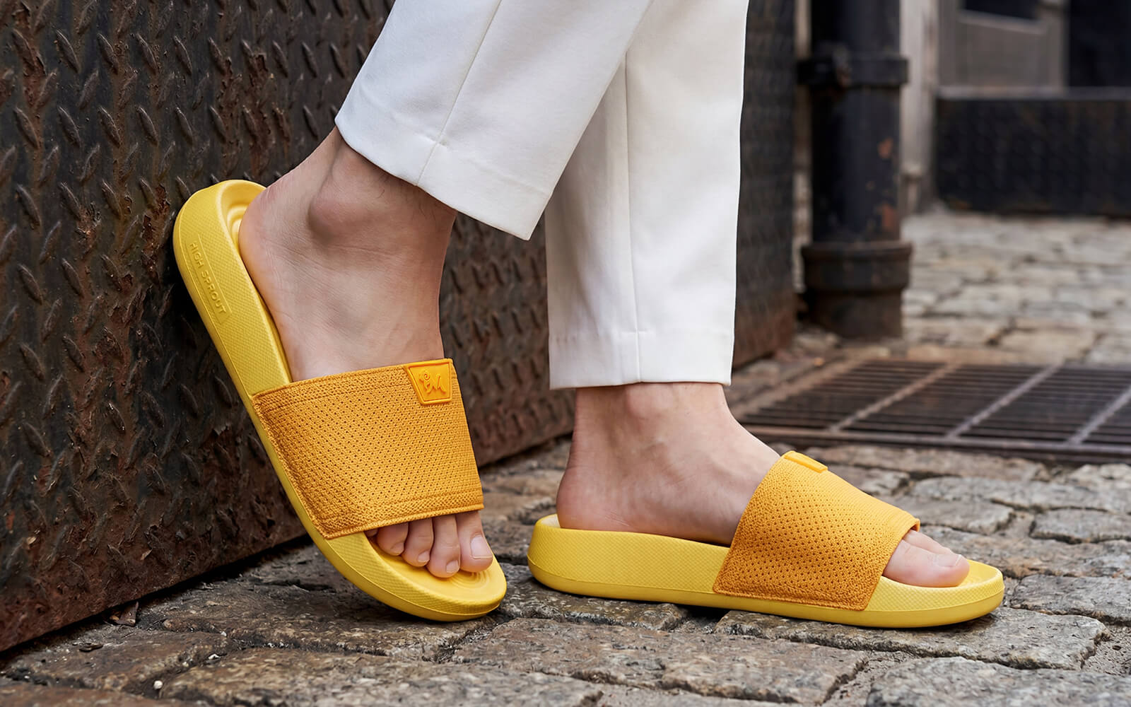High Sprout Glideway Slides For Men : Yellow - Image 9