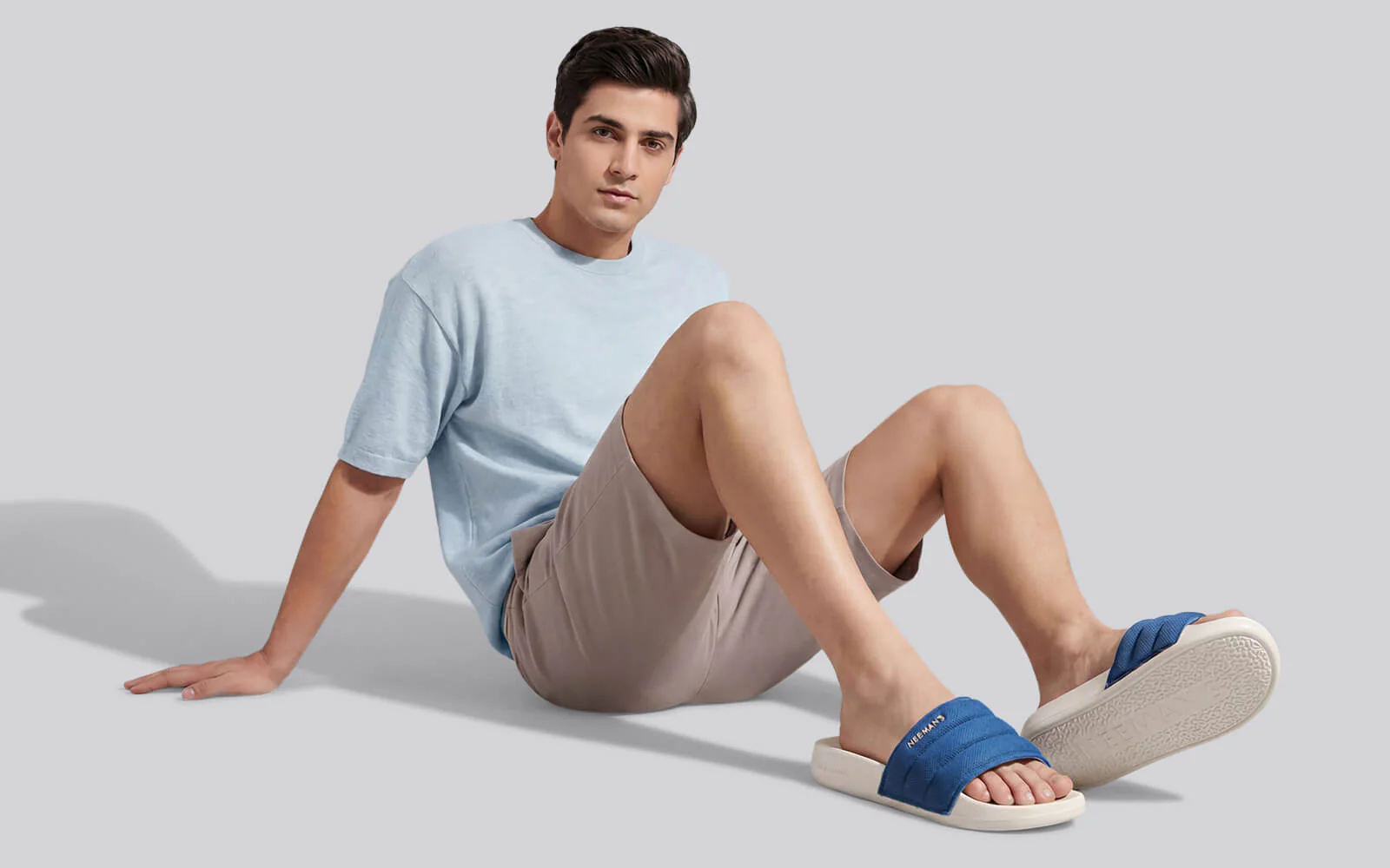 High Sprout Soother Slides For Men : Blue - Image 6