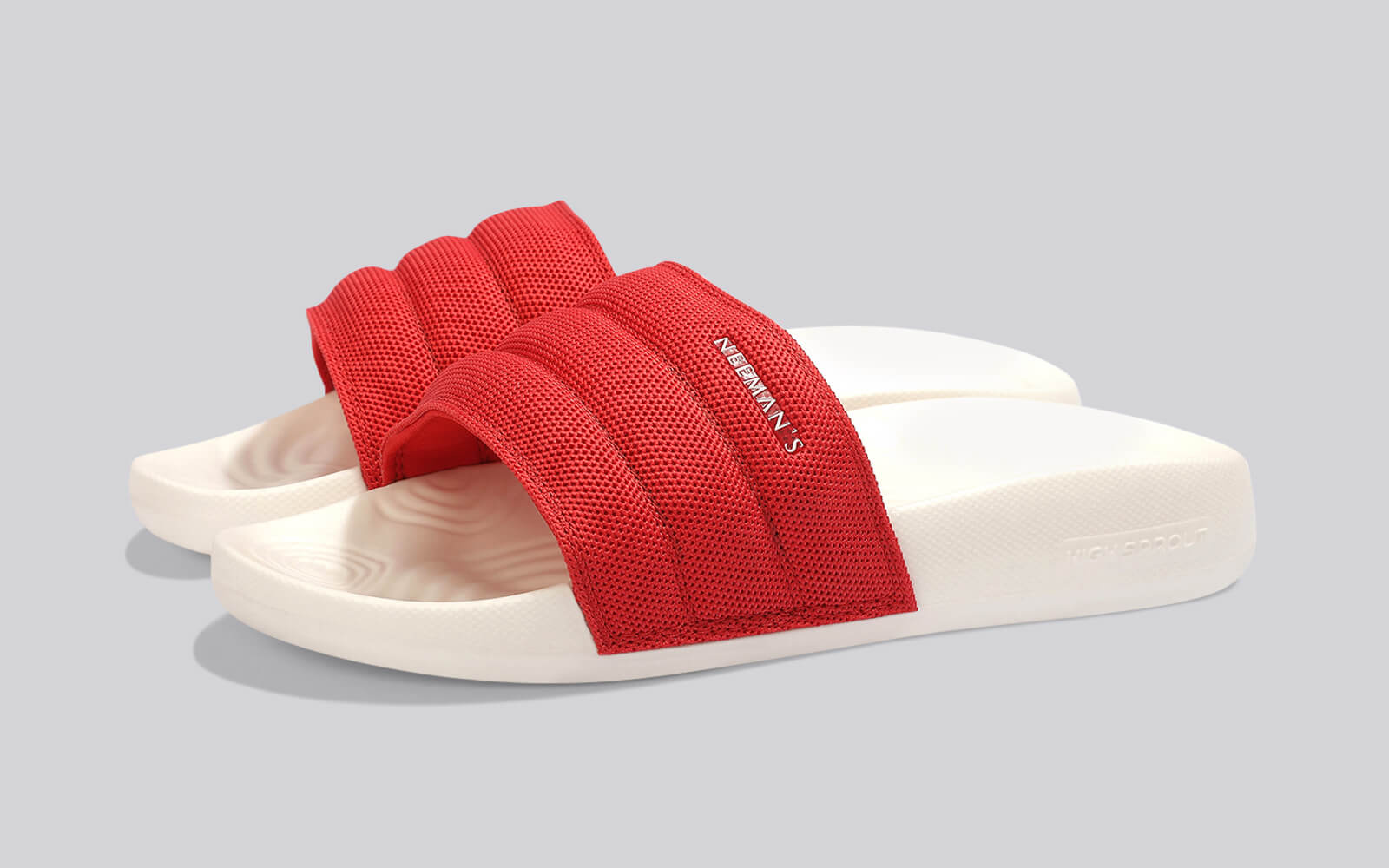 High Sprout Soother Slides For Men : Red - Image 4