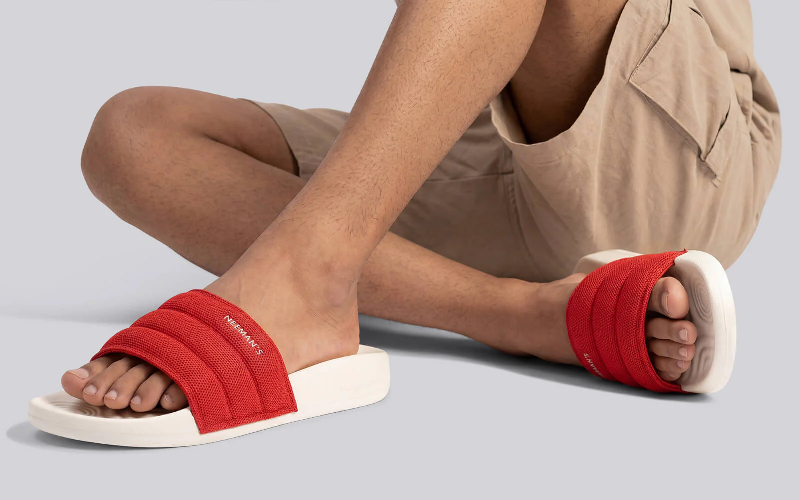High Sprout Soother Slides For Men : Red - Image 9