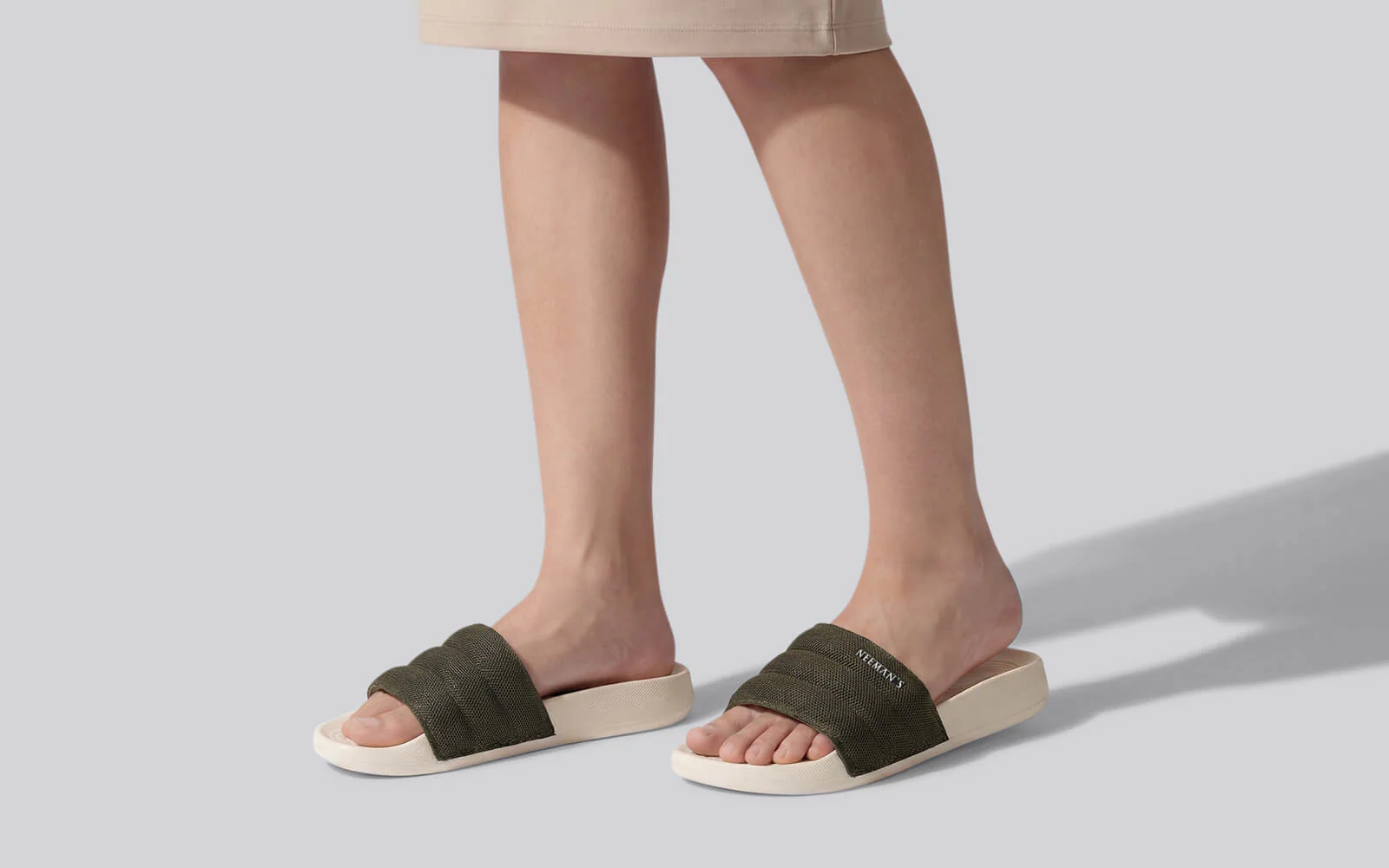 High Sprout Soother Slides For Women : Olive - Image 7