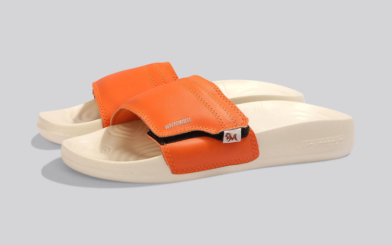 High Sprout Cush Slides For Men : Ivory - Image 4
