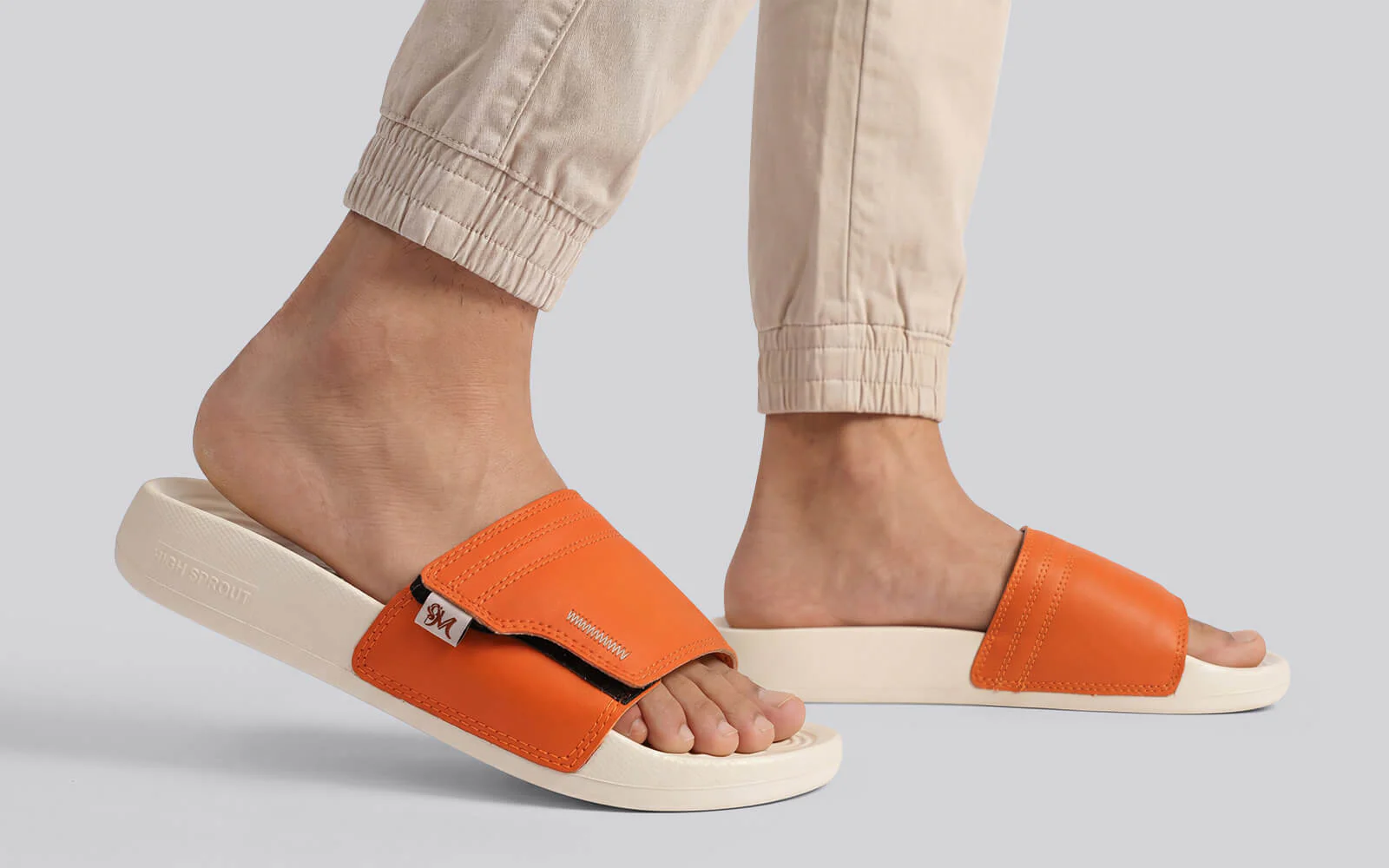 High Sprout Cush Slides For Men : Ivory - Image 7
