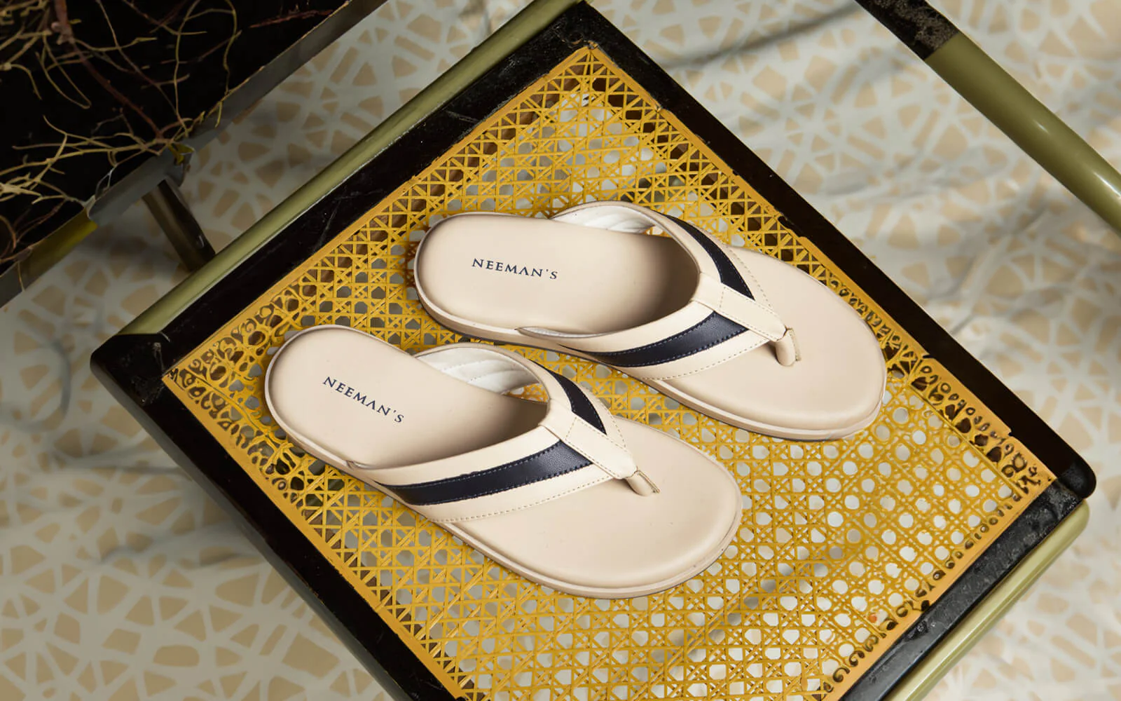 Indo-Western Flips : Ivory-Grey - Image 3