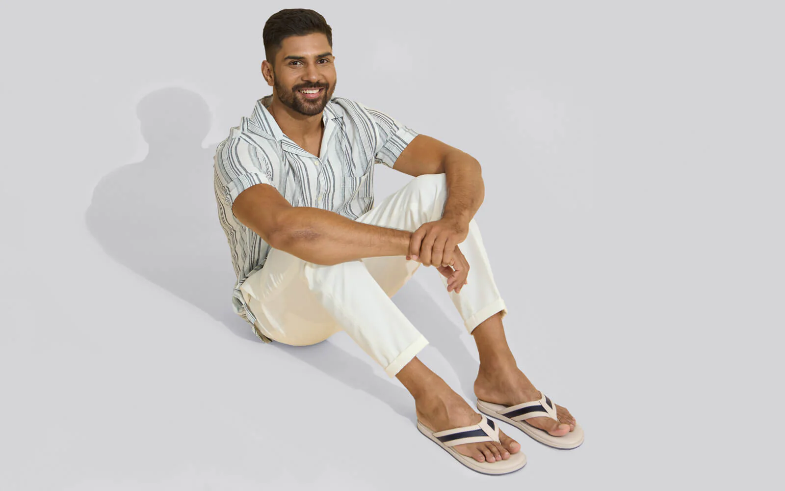 Indo-Western Flips : Ivory-Grey - Image 9