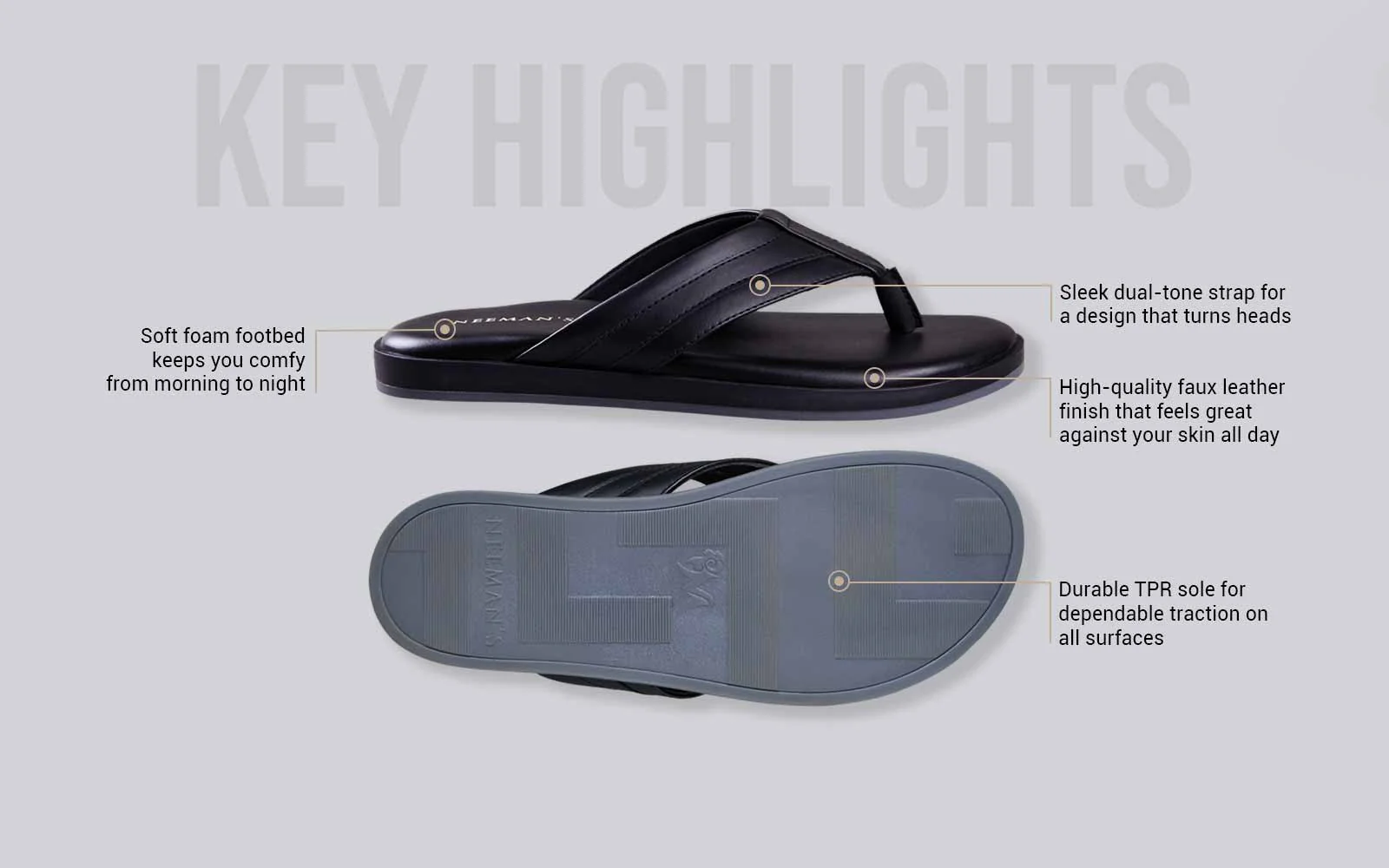 Indo-Western Flips : Black - Image 4