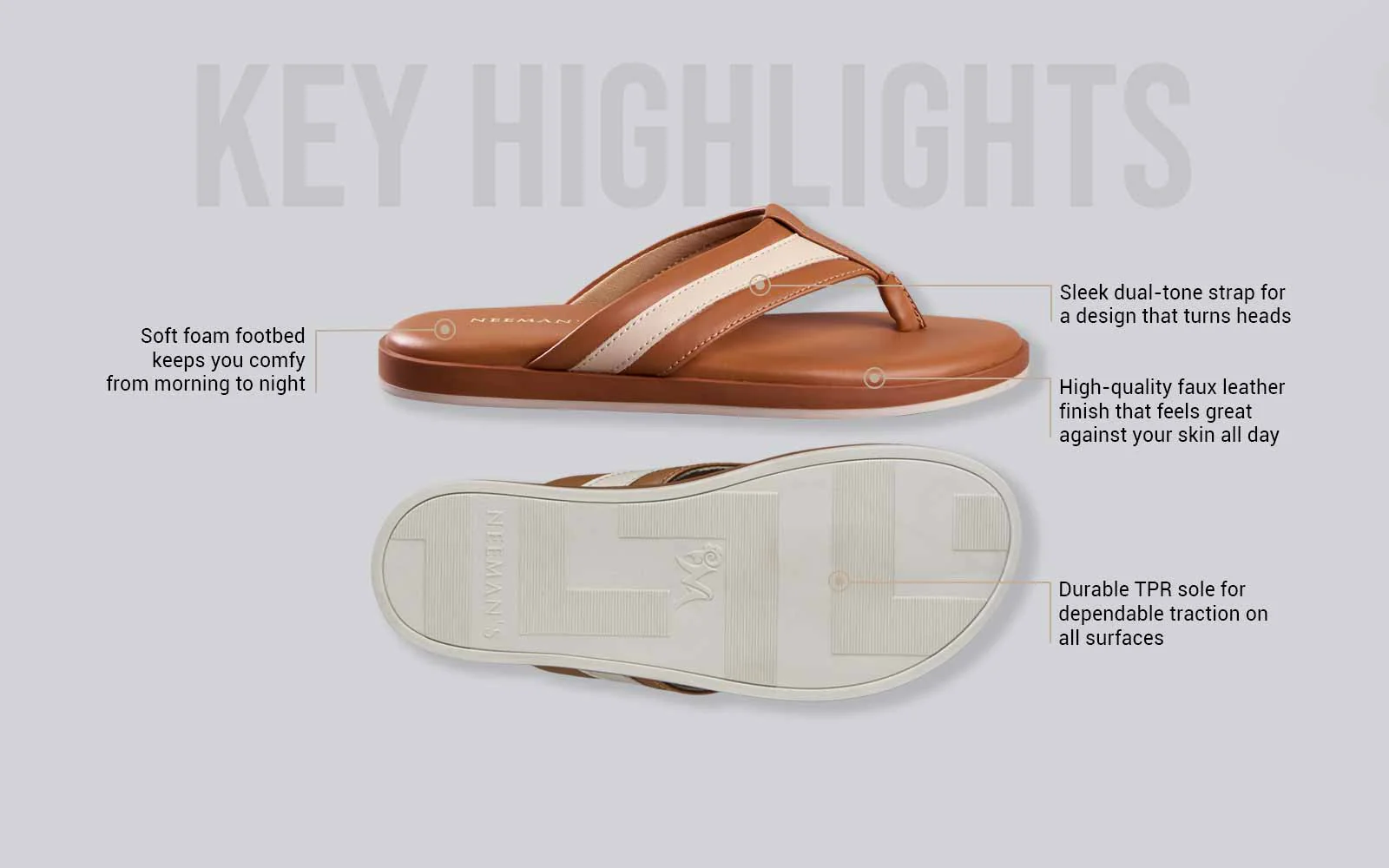 Indo-Western Flips : Tan - Image 4