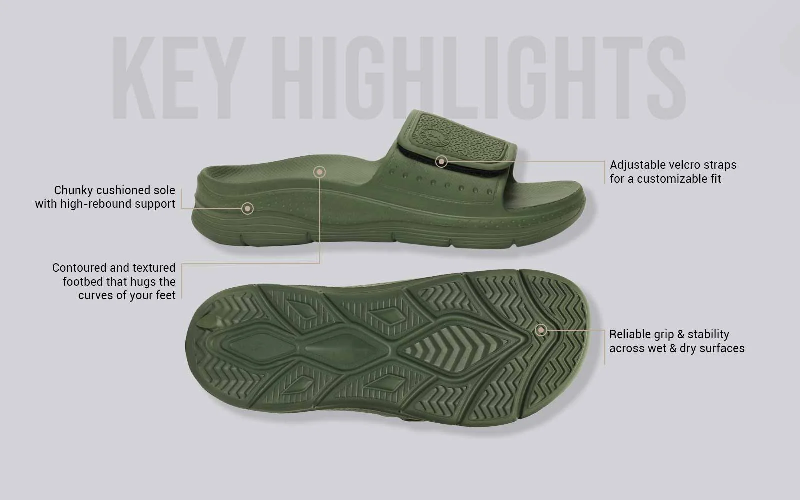 Jumbo Slides : Olive - Image 4