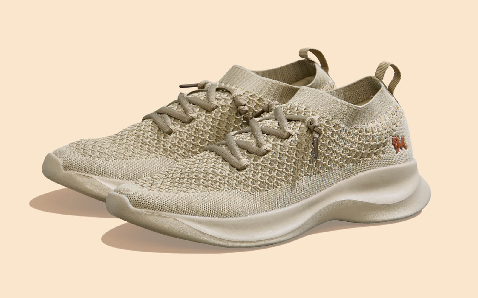 Knit Gliders For Men : Beige - Image 4
