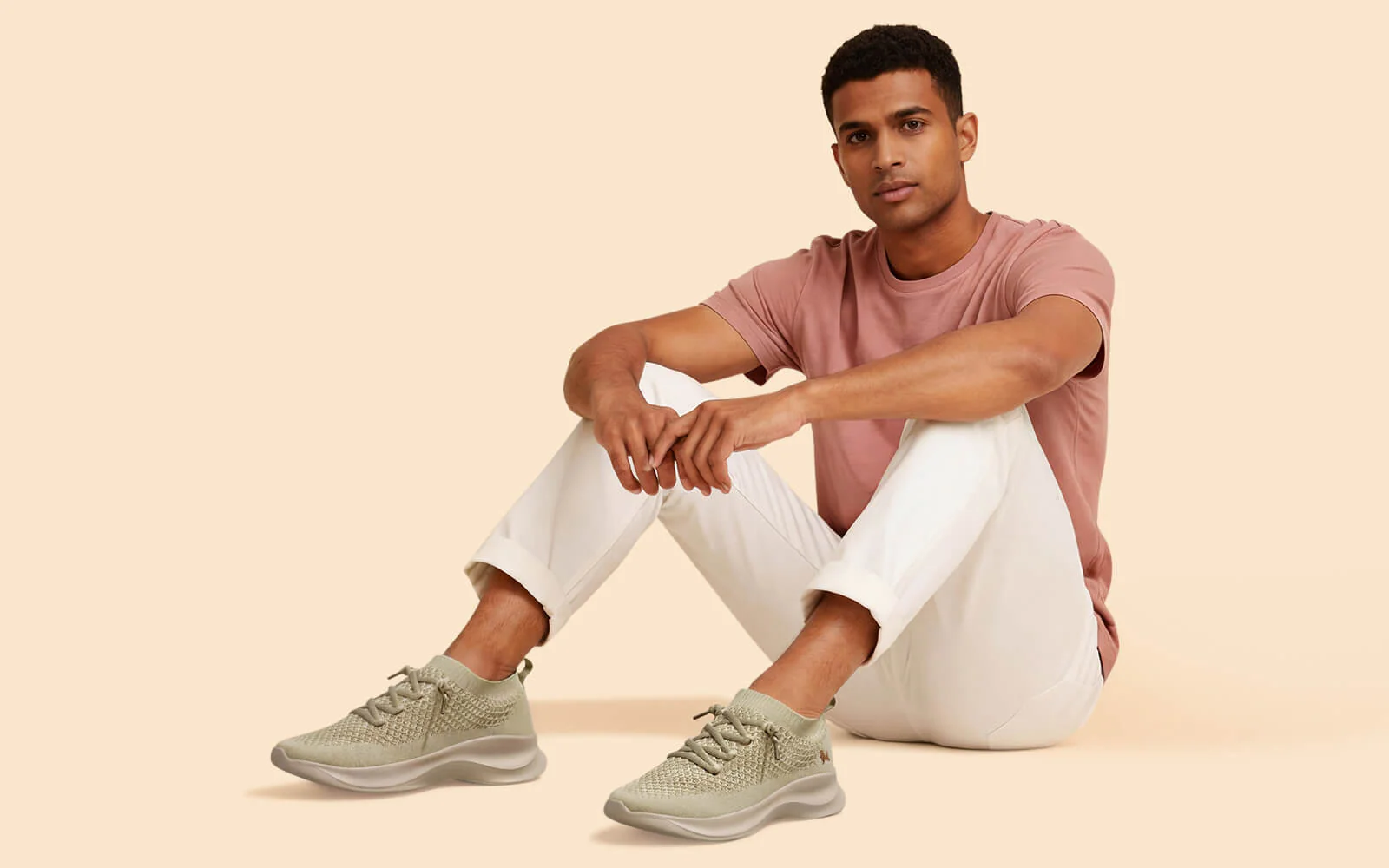 Knit Gliders For Men : Beige - Image 8