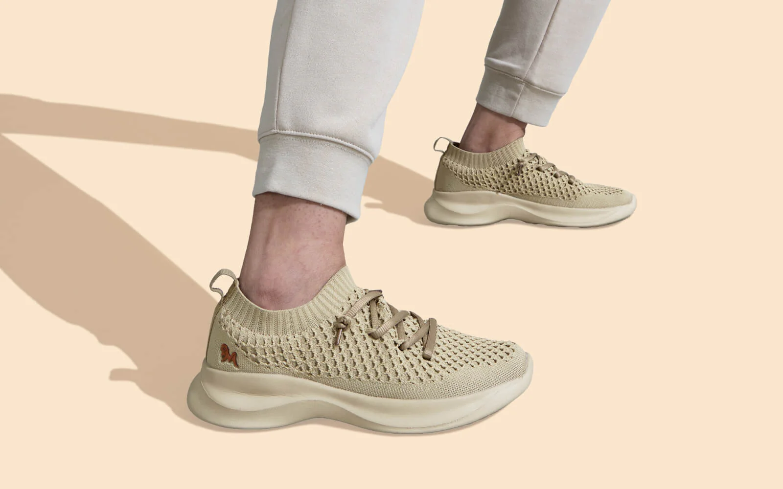 Knit Gliders For Women : Beige - Image 8