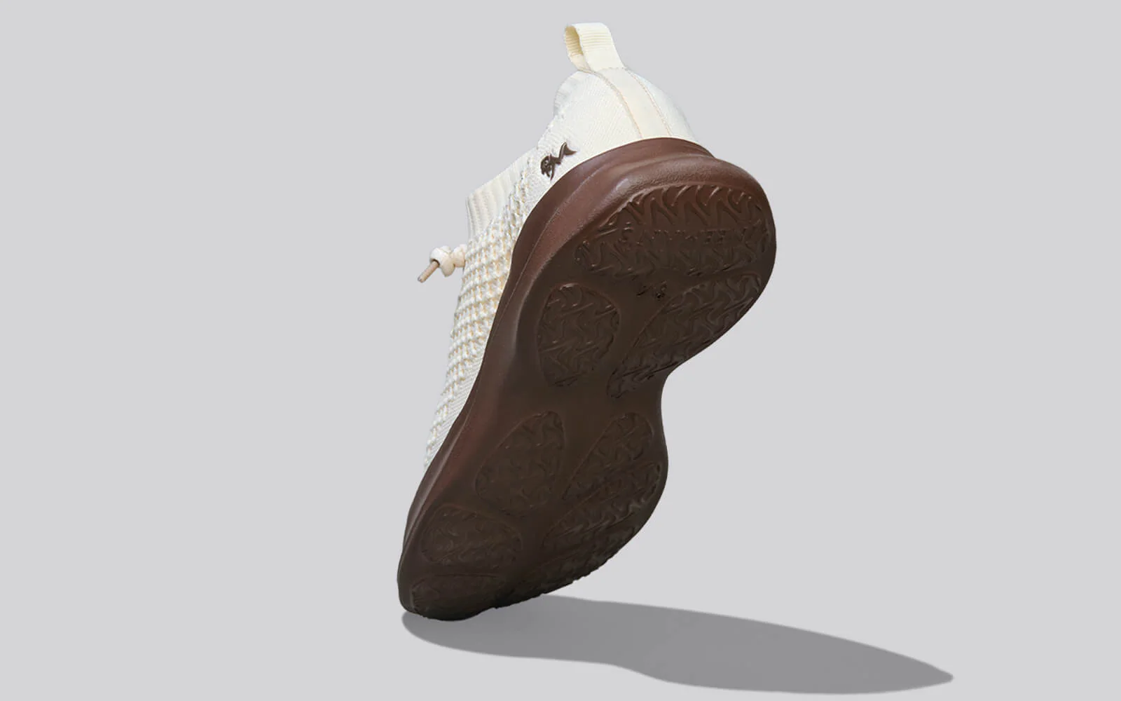 Knit Gliders For Women : Ivory Brown - Image 3