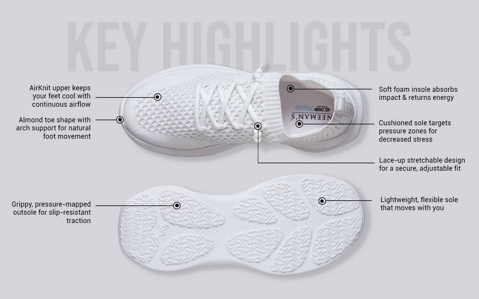 Knit Gliders : White - Image 4
