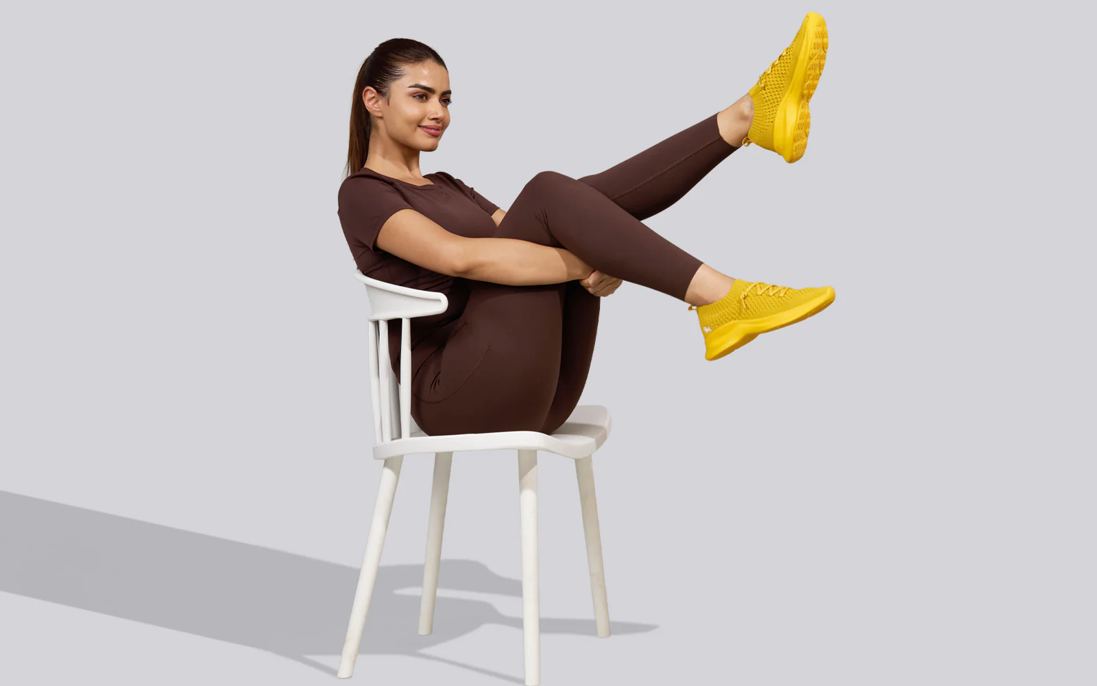 Knit Gliders For Women : Yellow - Image 9