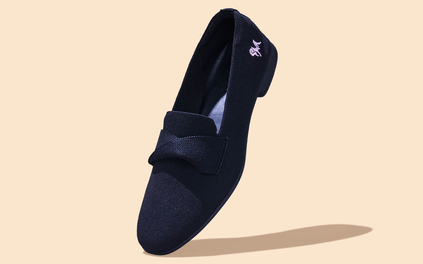 Knit Grace Loafers For Women : Black - Image 2