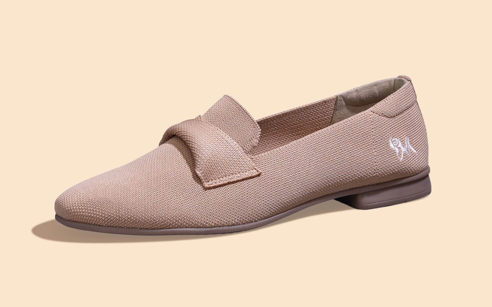Knit Grace Loafers For Women : Beige - Image 3