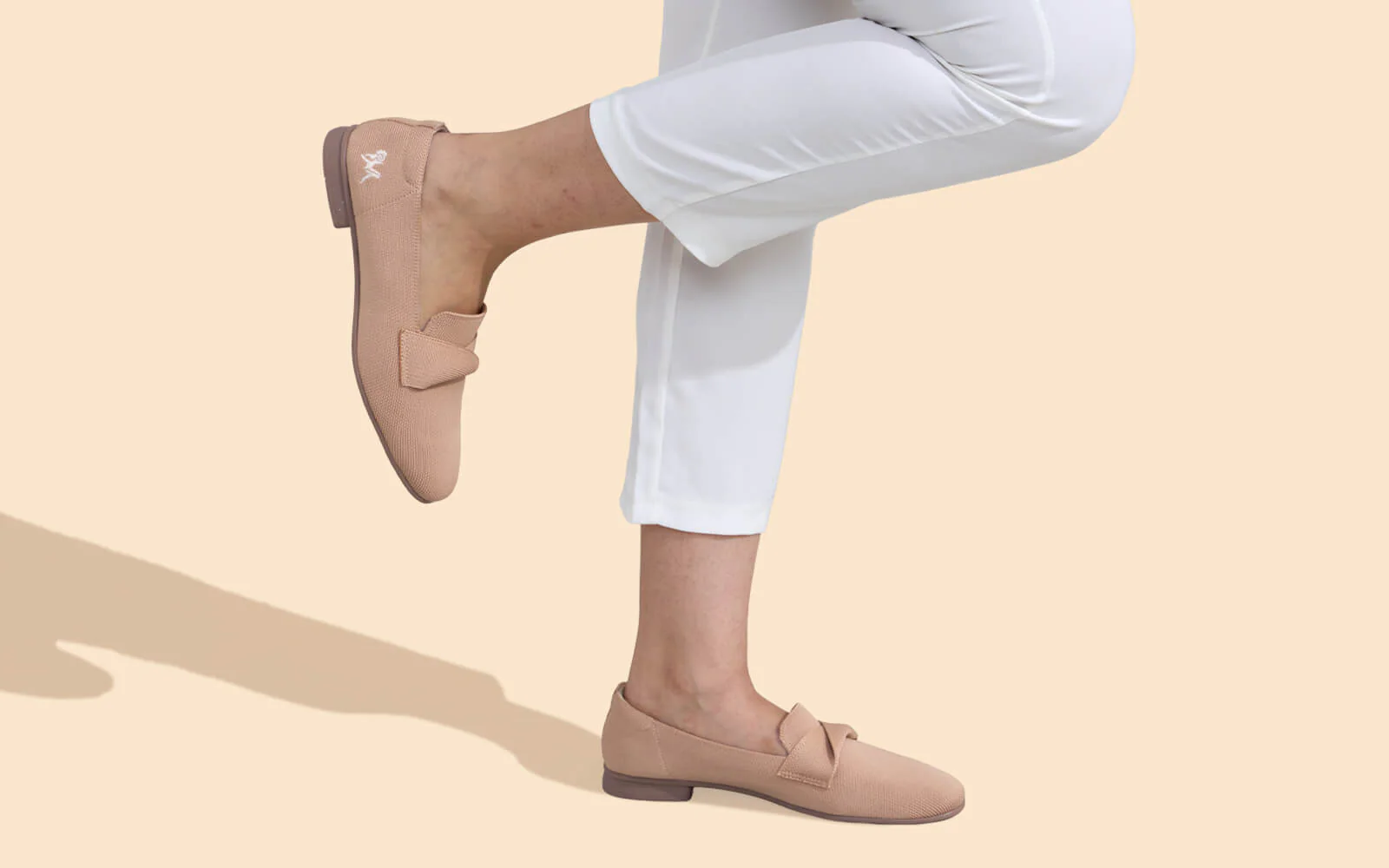 Knit Grace Loafers For Women : Beige - Image 7