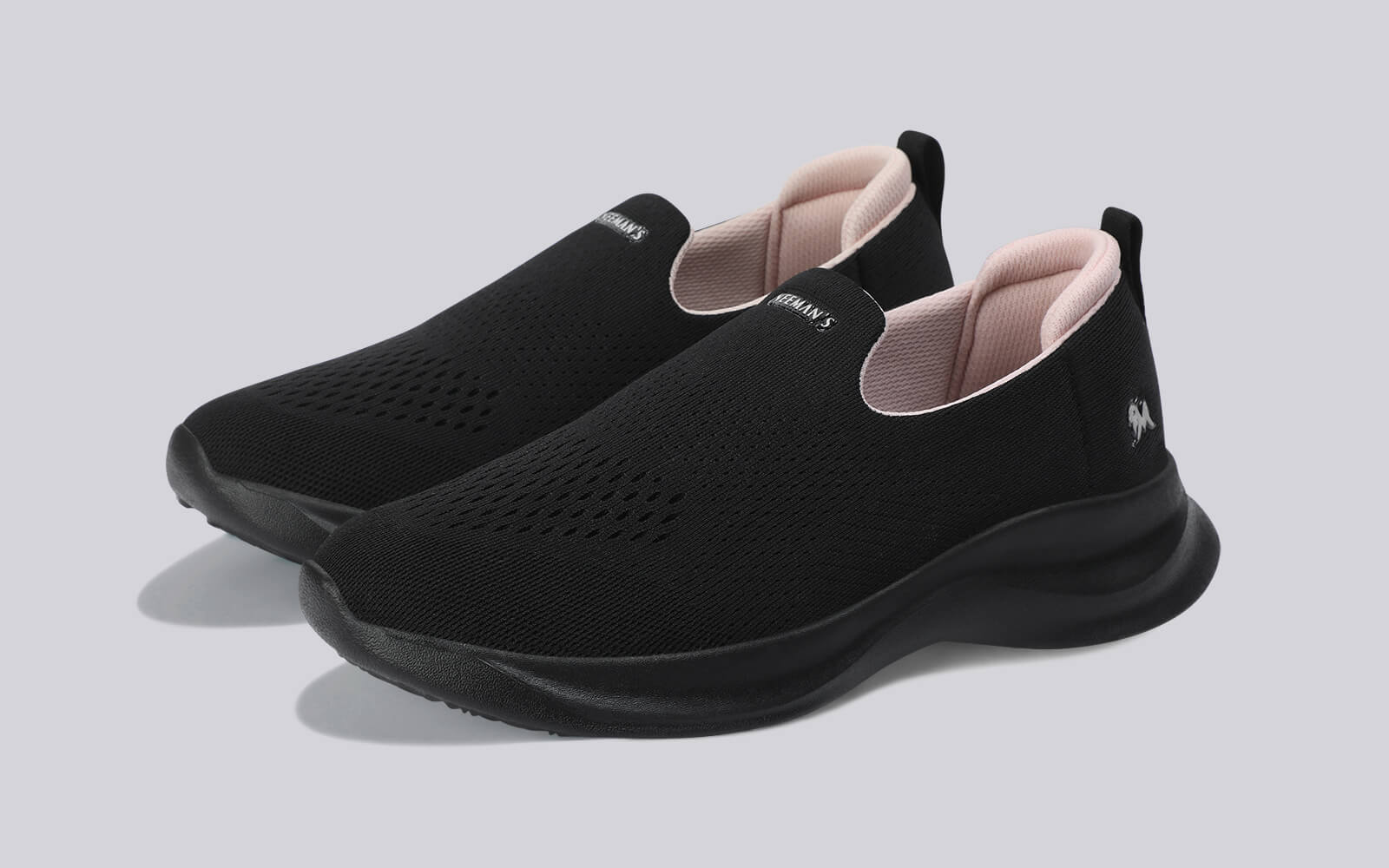 Knit Lite Slip Ons For Women : Black - Image 10