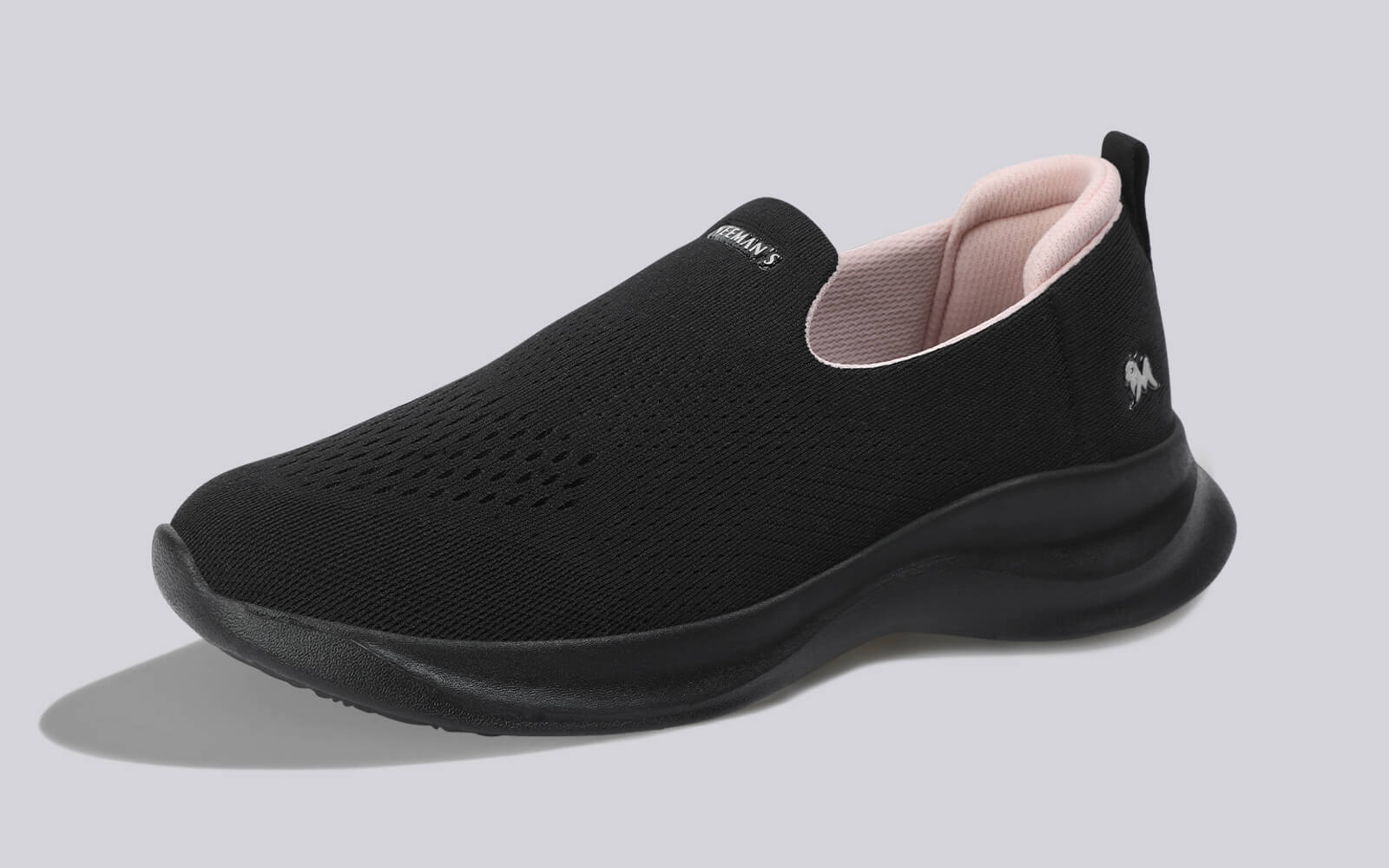 Knit Lite Slip Ons For Women : Black - Image 4