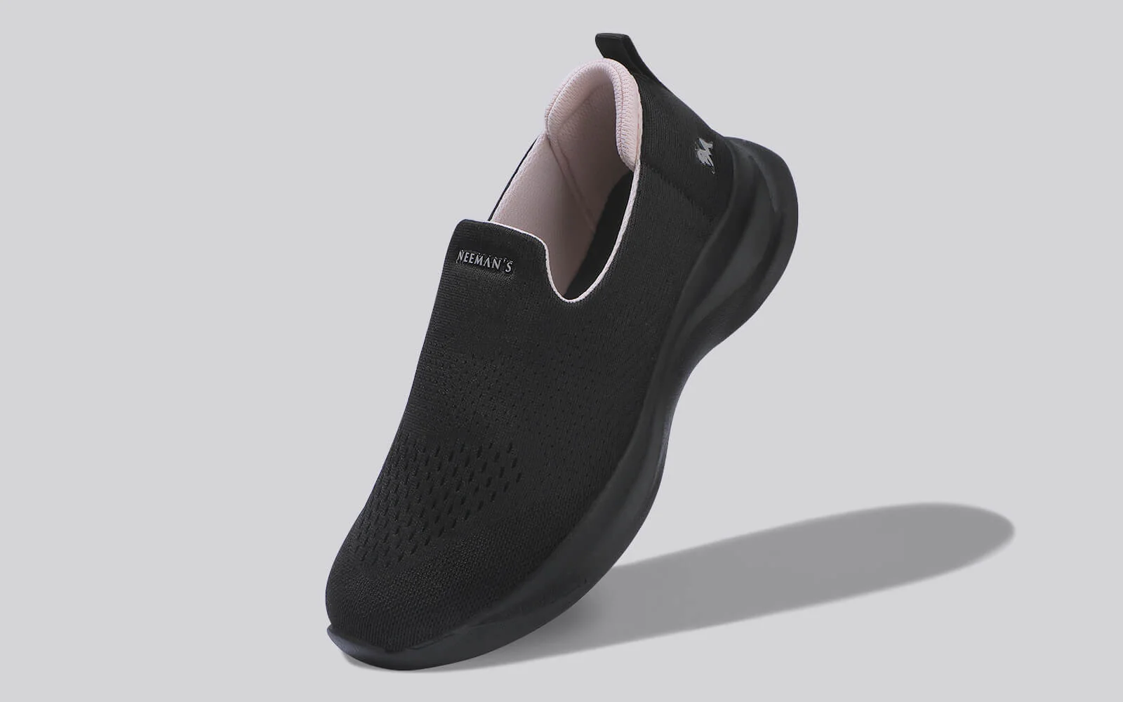 Knit Lite Slip Ons For Women : Black - Image 5