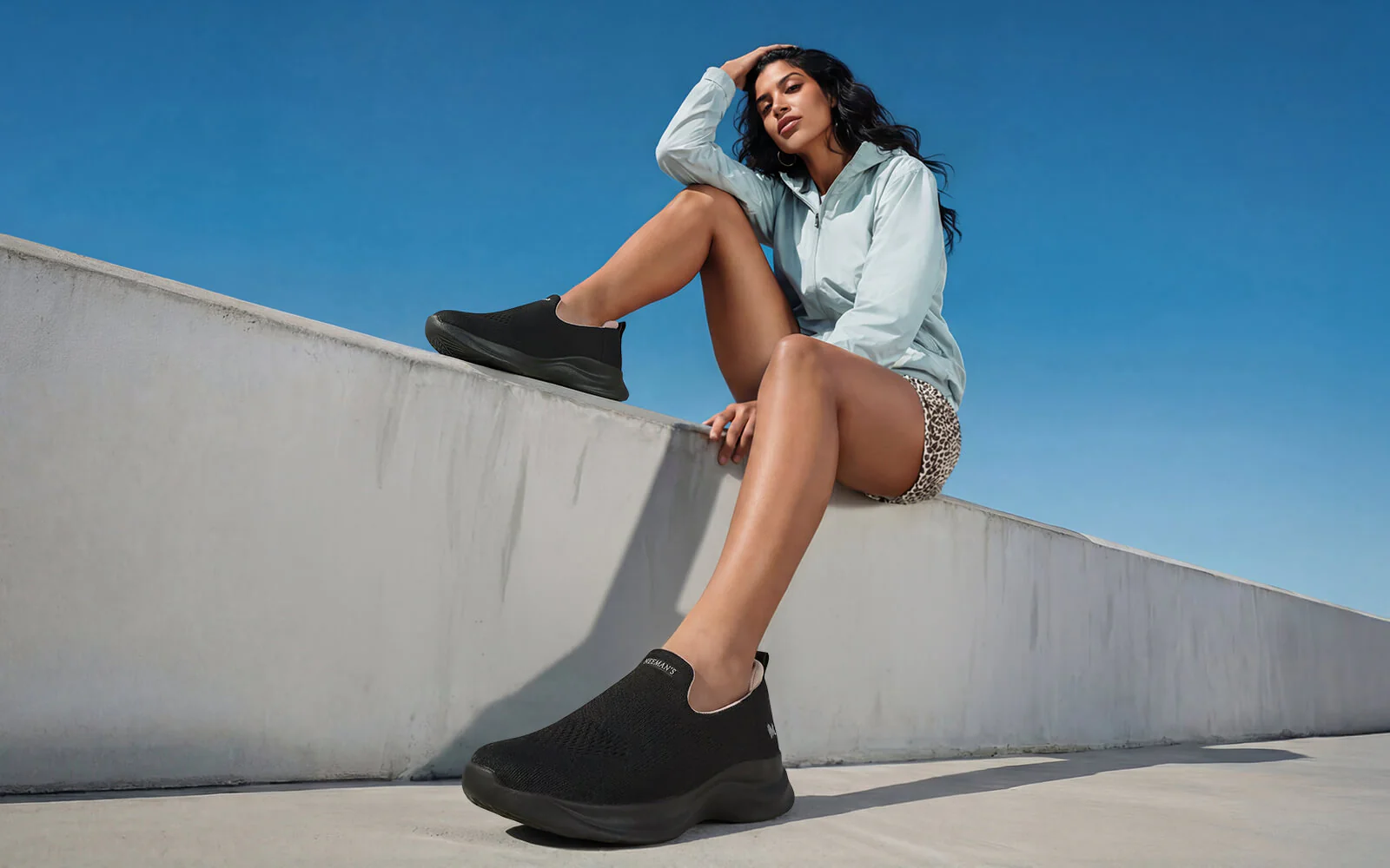 Knit Lite Slip Ons For Women : Black - Image 6