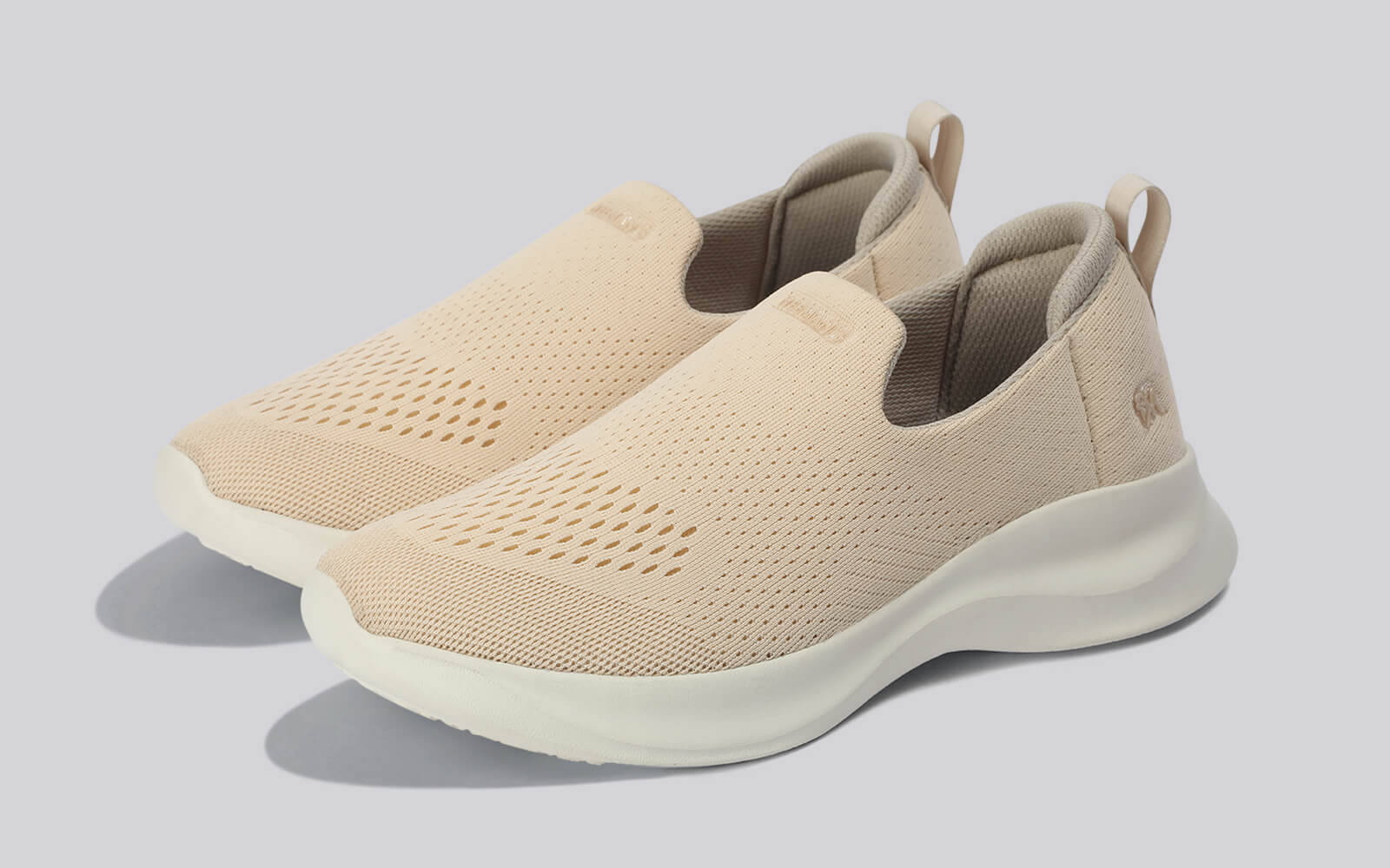 Knit Lite Slip Ons For Women : Ivory - Image 10