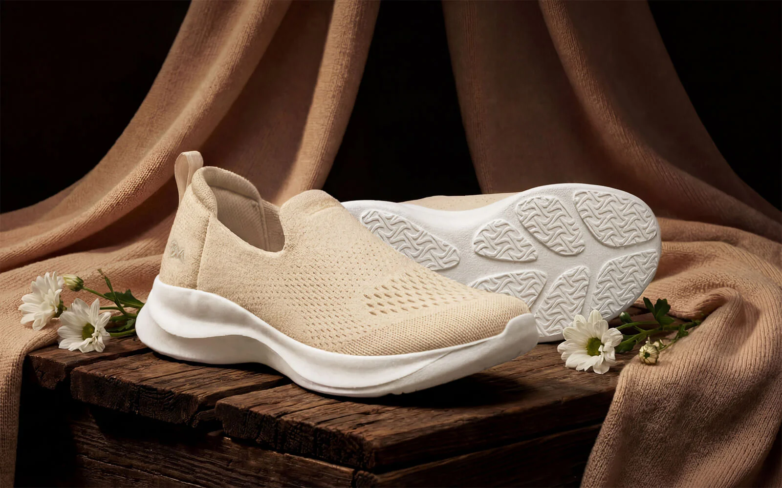 Knit Lite Slip Ons For Women : Ivory - Image 2