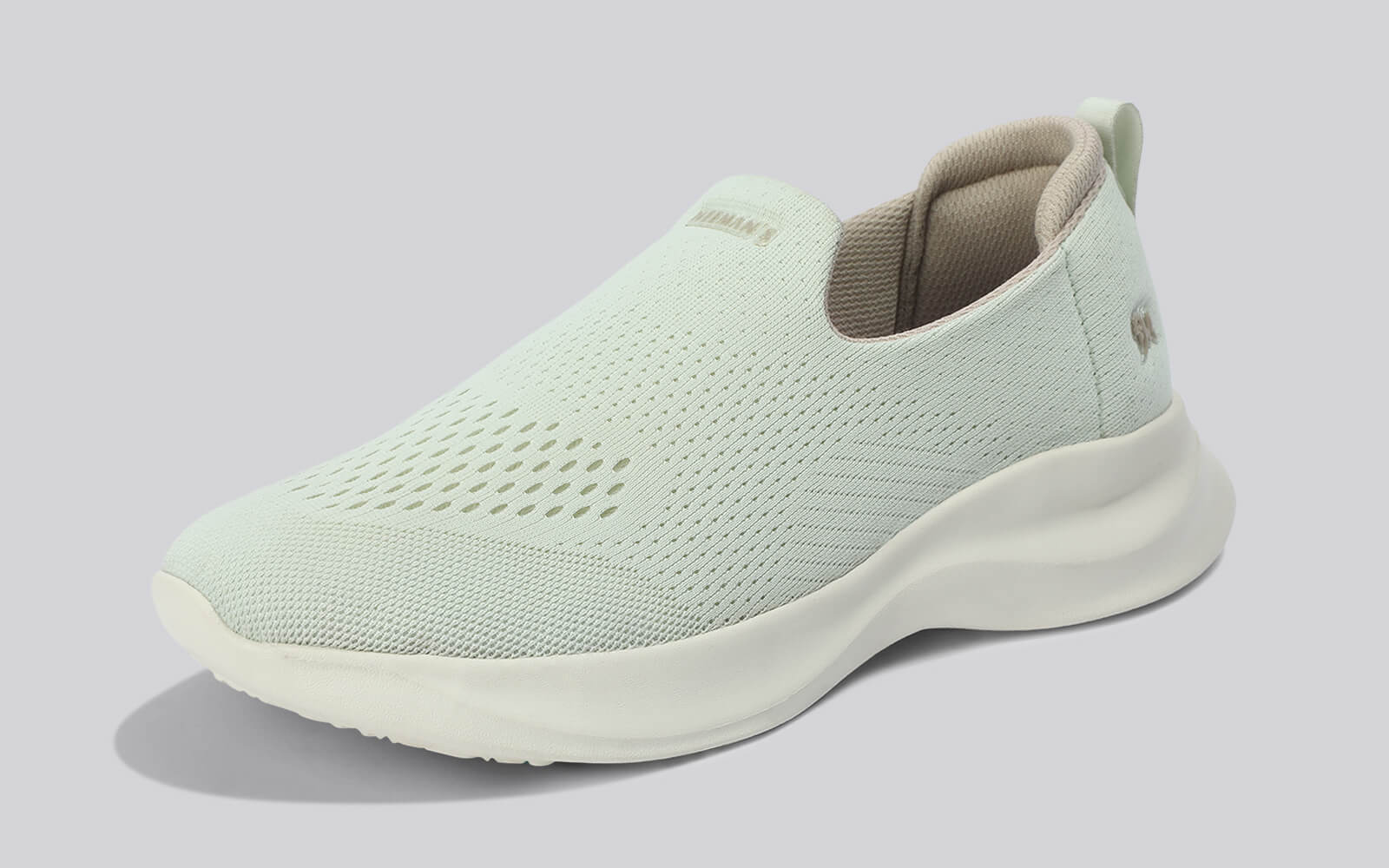 Knit Lite Slip Ons For Women : Light Green - Image 4