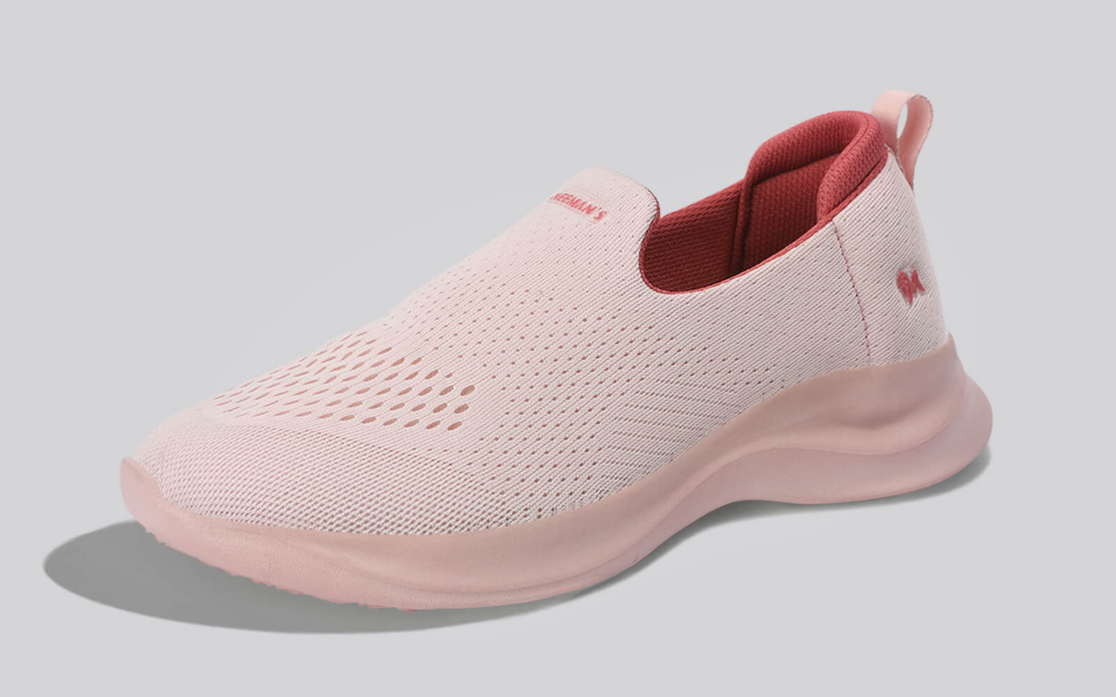 Knit Lite Slip Ons For Women : Light Pink - Image 4