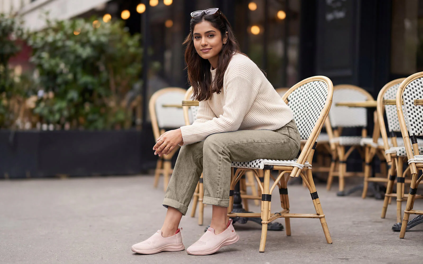 Knit Lite Slip Ons For Women : Light Pink - Image 6
