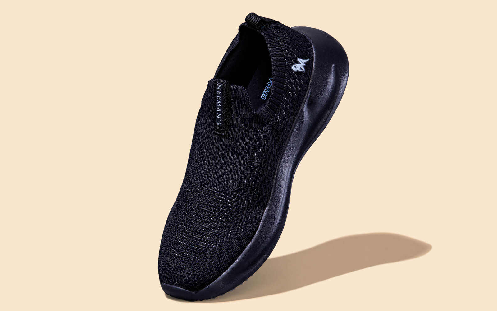 Knit Trainers For Men : Black - Image 3