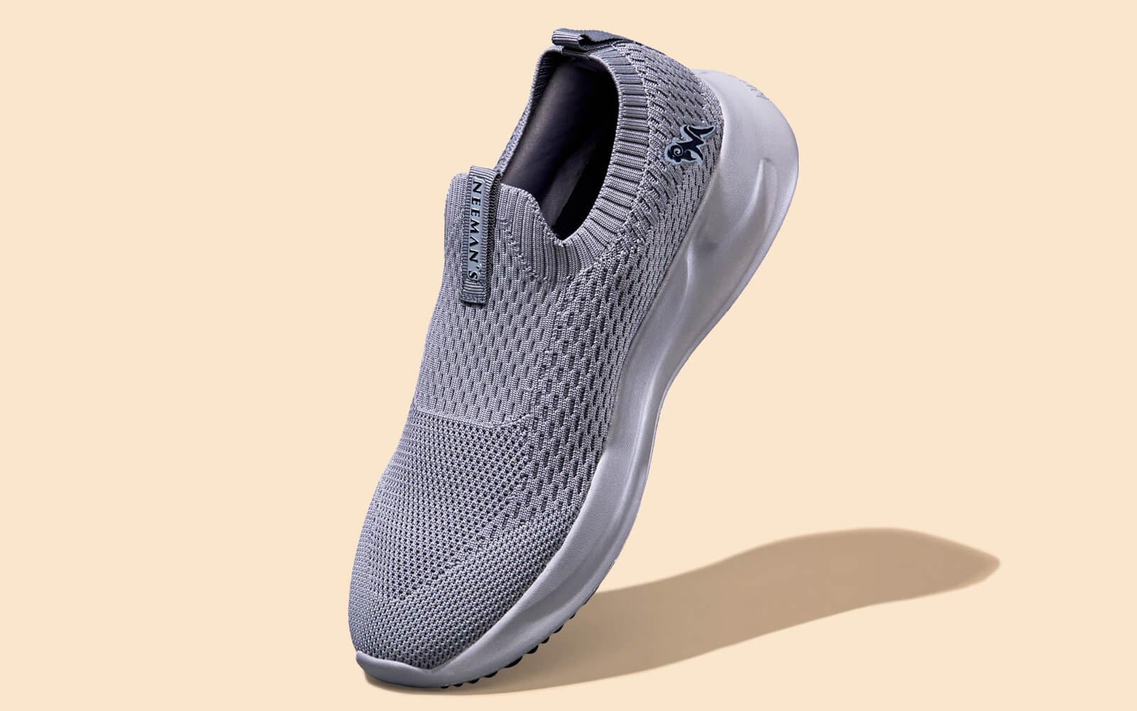 Knit Trainers For Men : Grey - Image 3