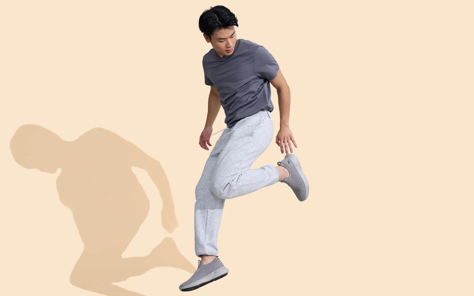 Knit Trainers For Men : Grey - Image 9