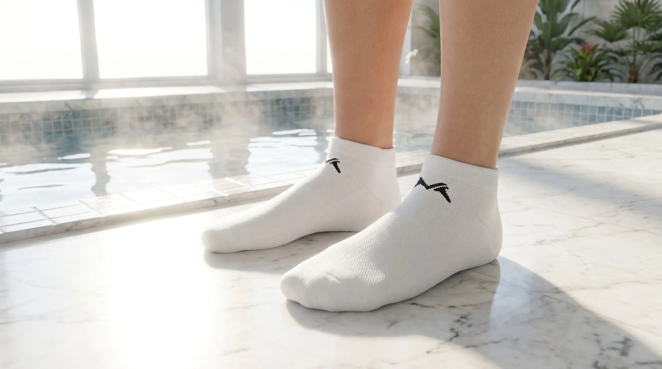 Low-Cut Ankle Socks : Black White Olive (Pack of 3) - Image 2