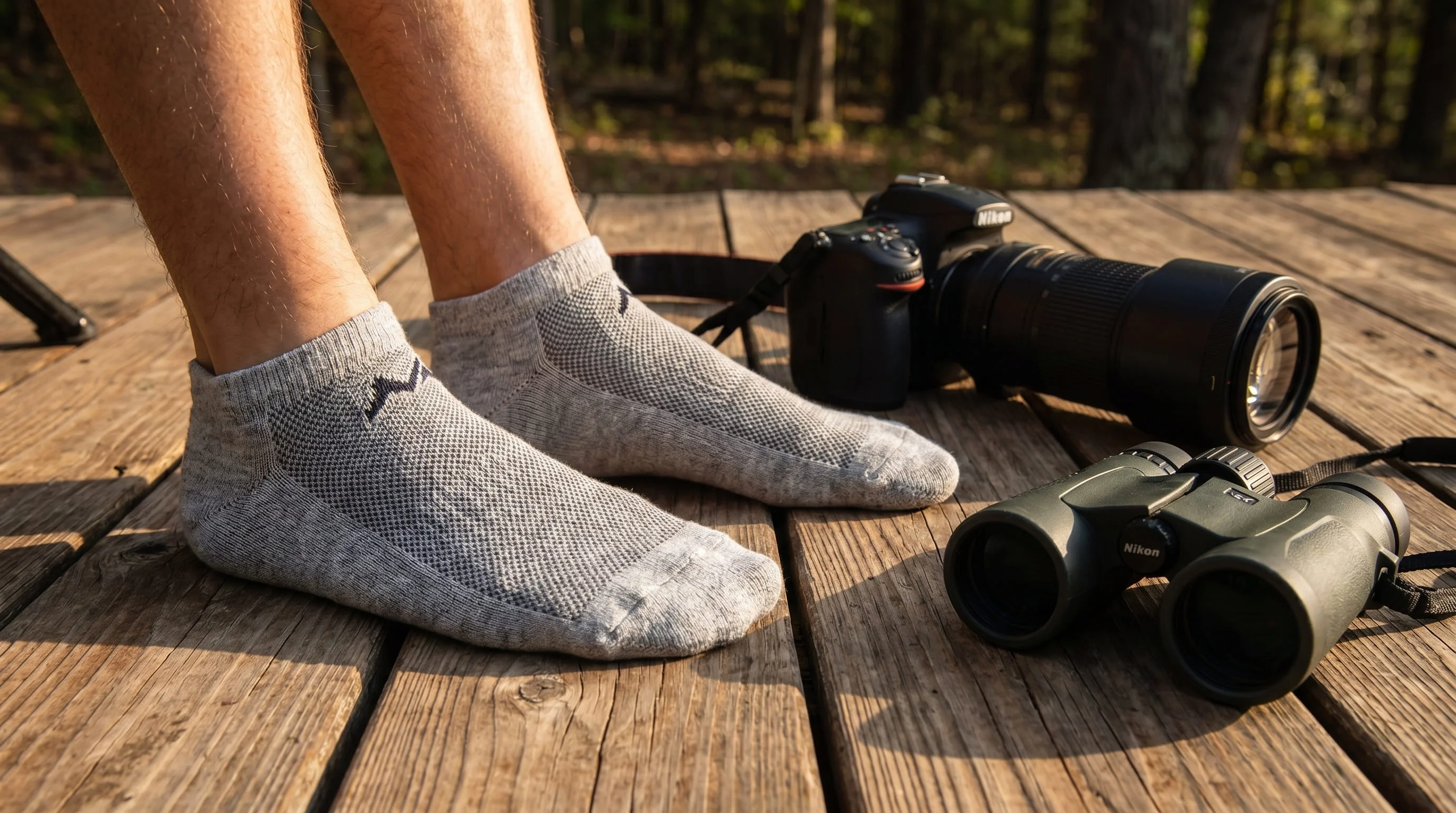 Low-Cut Ankle Socks : Grey White Olive (Pack of 3) - Image 2
