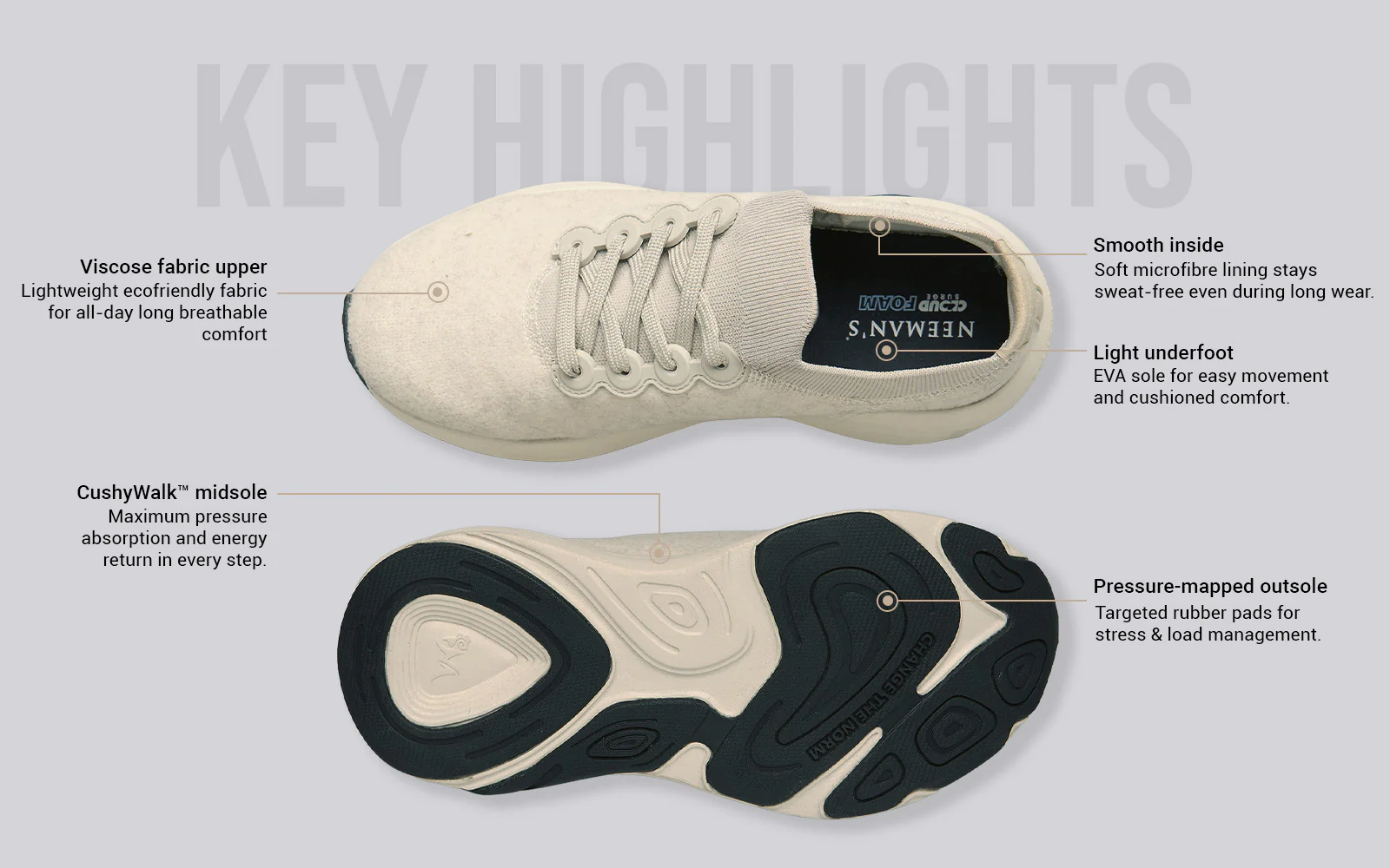 Lush Glider For Women : Ivory - Image 4