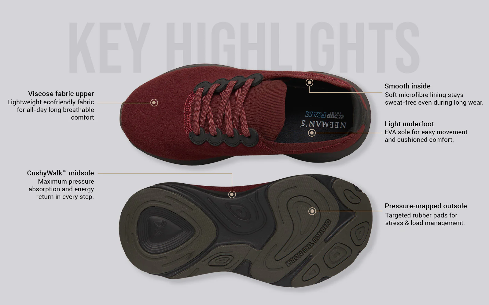 Lush Glider For Men : Maroon - Image 4