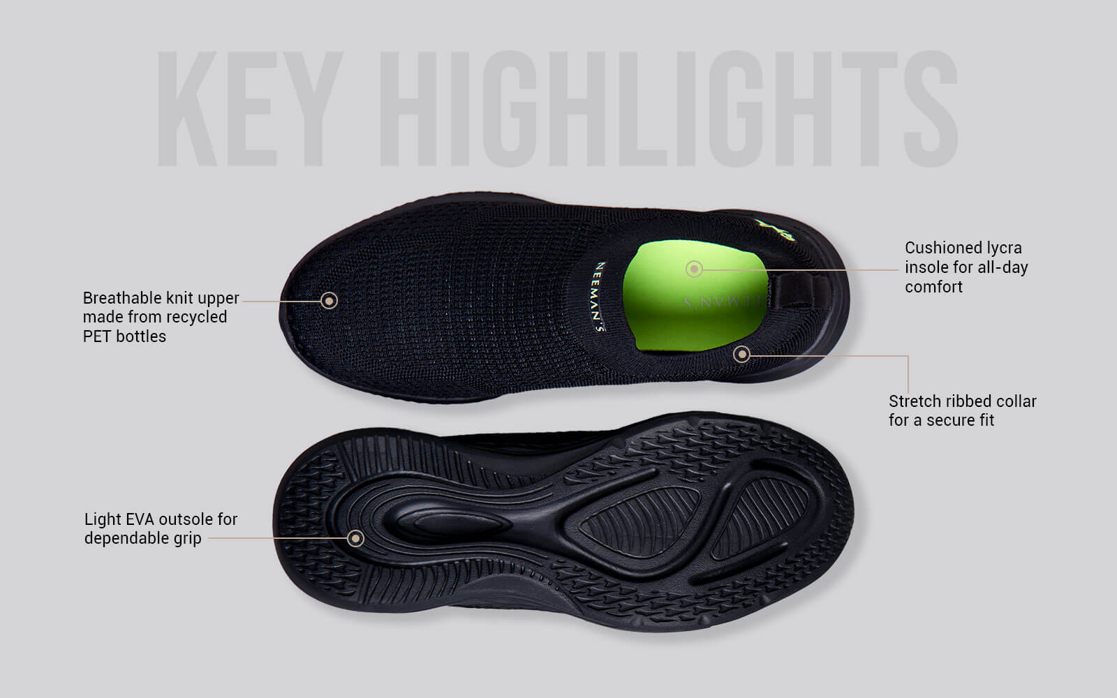 Max Cushy Slip Ons : Black - Image 4