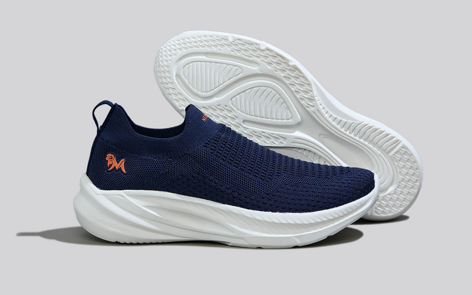 Max Cushy Slip Ons : Blue - Image 6