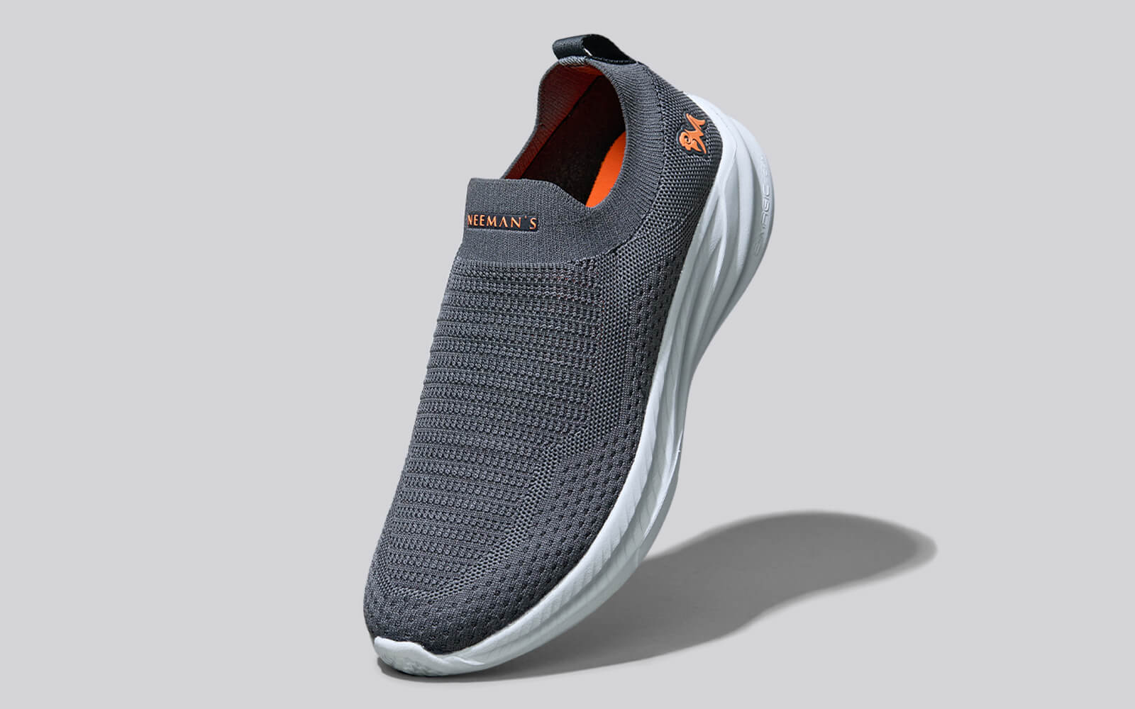 Max Cushy Slip Ons : Grey - Image 2