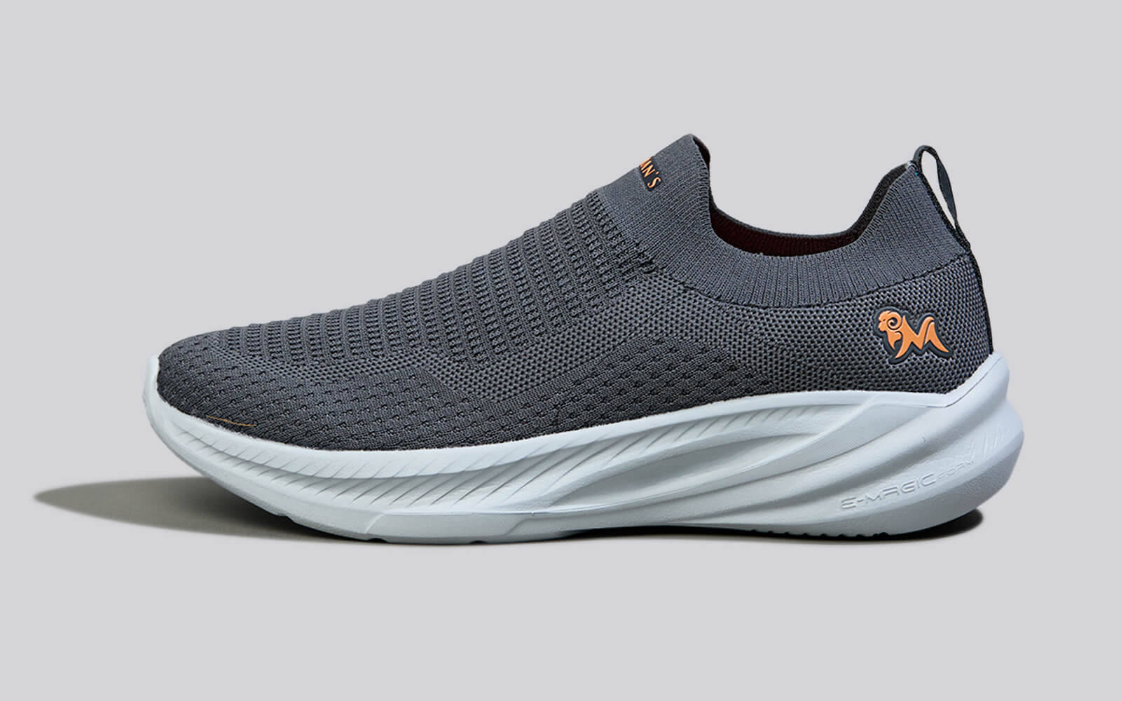 Max Cushy Slip Ons : Grey - Image 5