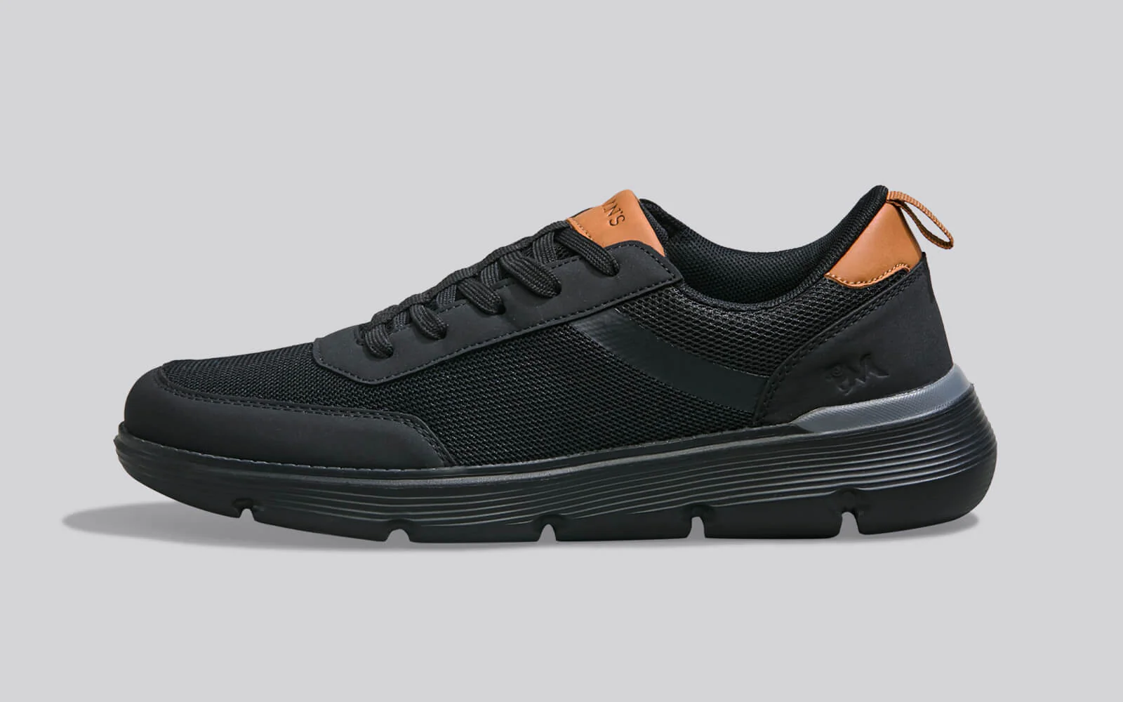 Melange Dress Sneakers : Black