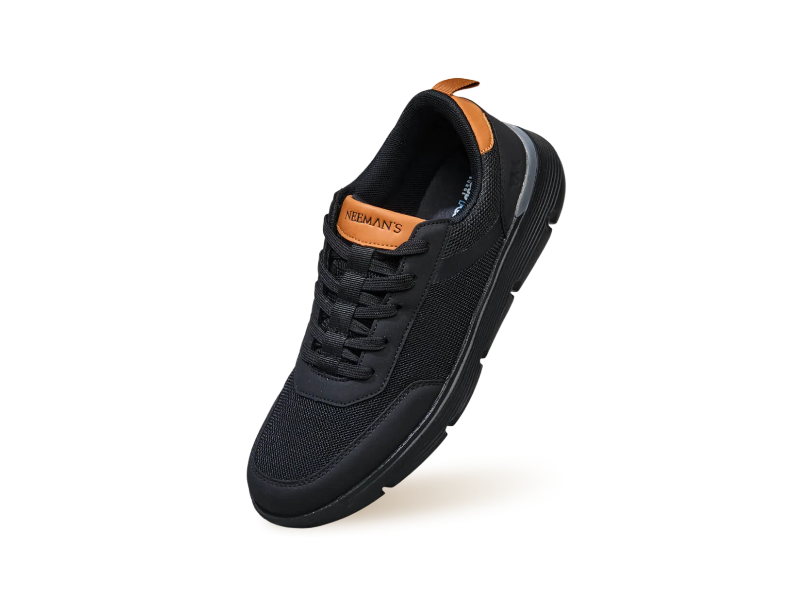 Melange Dress Sneakers : Black - Image 10