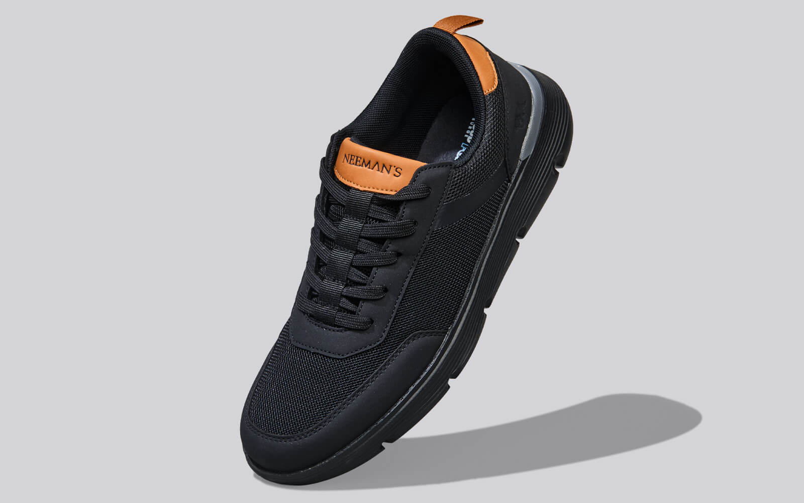 Melange Dress Sneakers : Black - Image 2