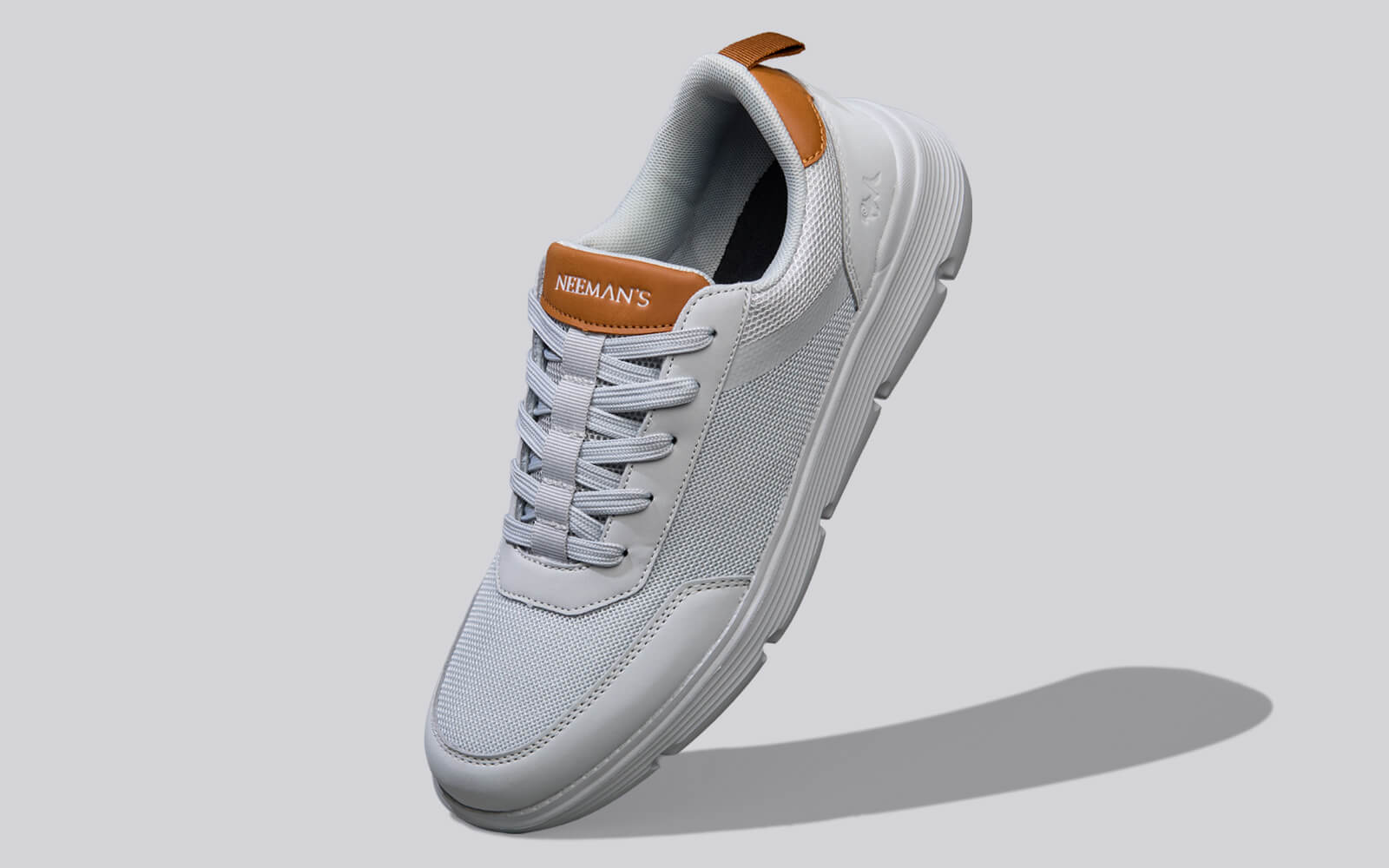 Melange Dress Sneakers : Grey - Image 2