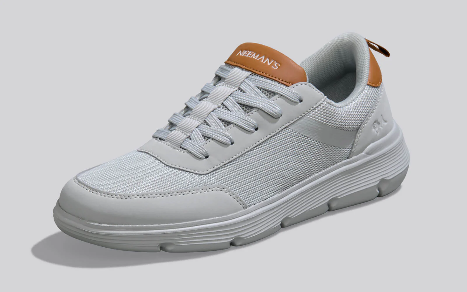 Melange Dress Sneakers : Grey - Image 5