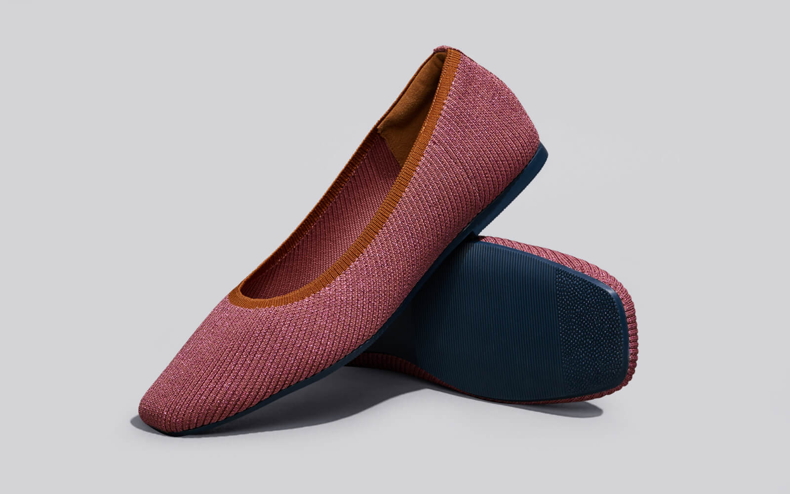 Metallic Square Flats : Pink - Image 10